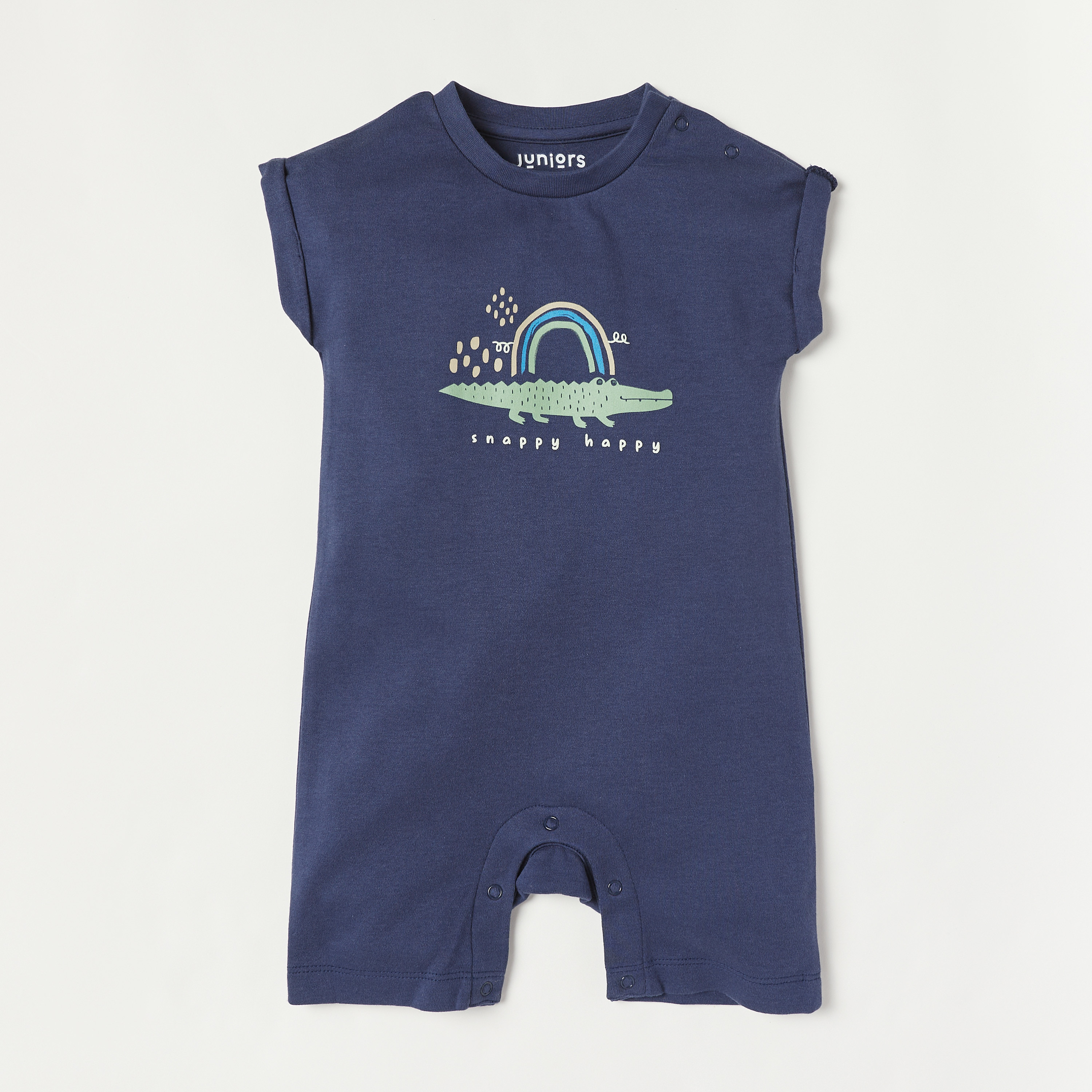 Juniors Printed Romper with Cap Sleeves - Set of 3-baby-boys-clothing-winterwear-rompers-image-4
