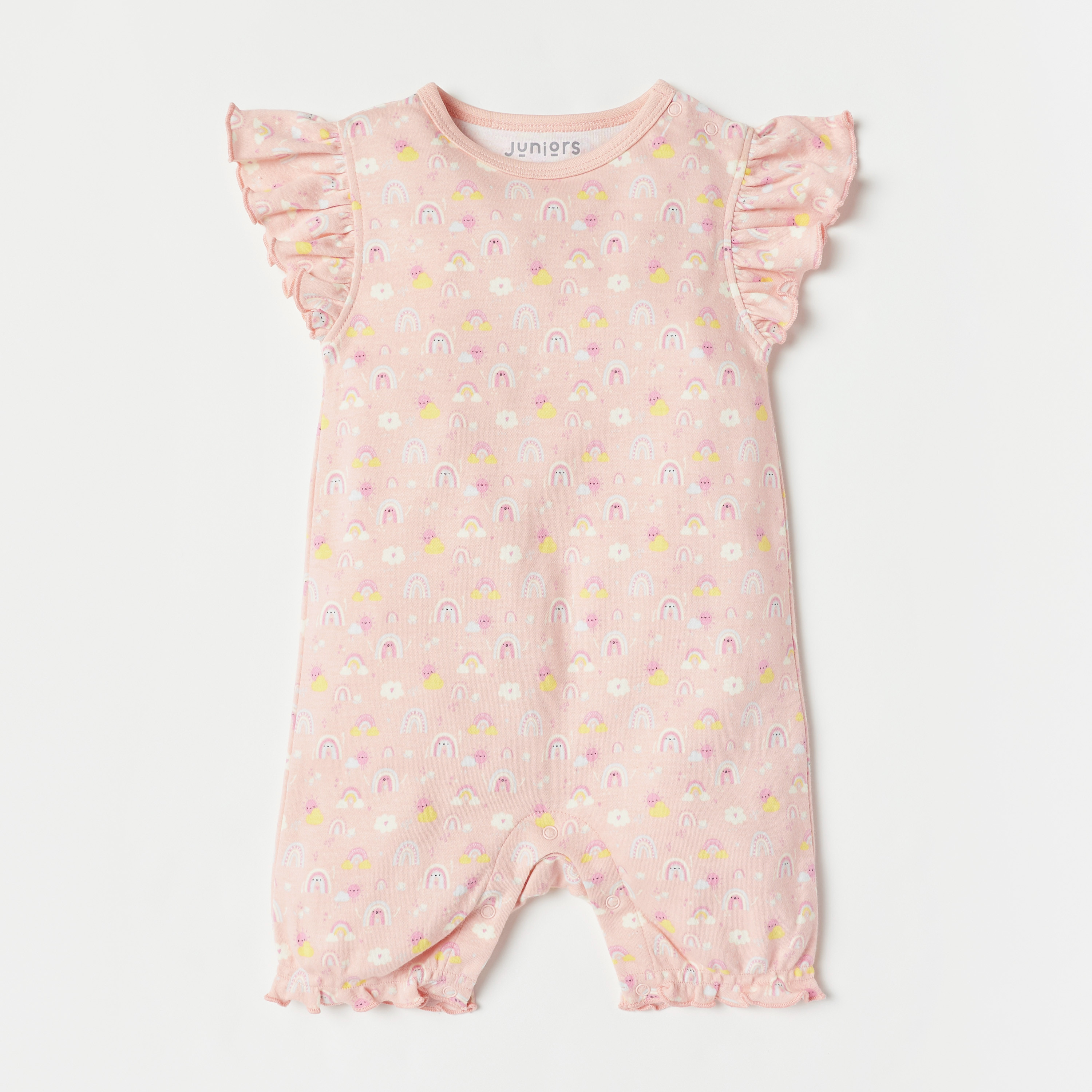 أفرولات بأكمام قصيرة وطبعات قوس قزح من جونيورز- طقم من 3 قطع-baby-boys-clothing-rompers-image-5