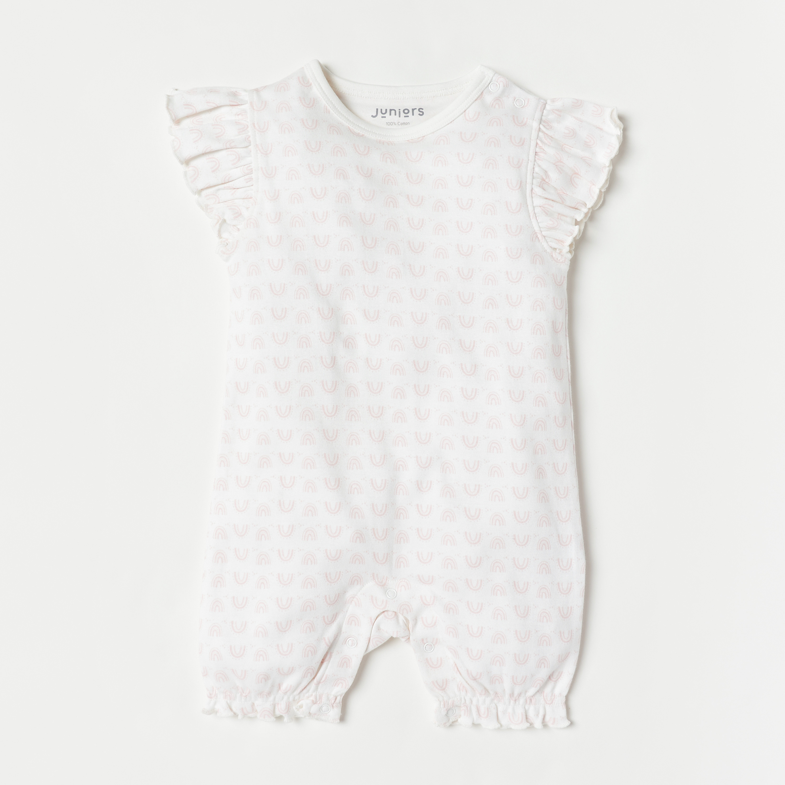 أفرولات بأكمام قصيرة وطبعات قوس قزح من جونيورز- طقم من 3 قطع-baby-boys-clothing-rompers-image-4