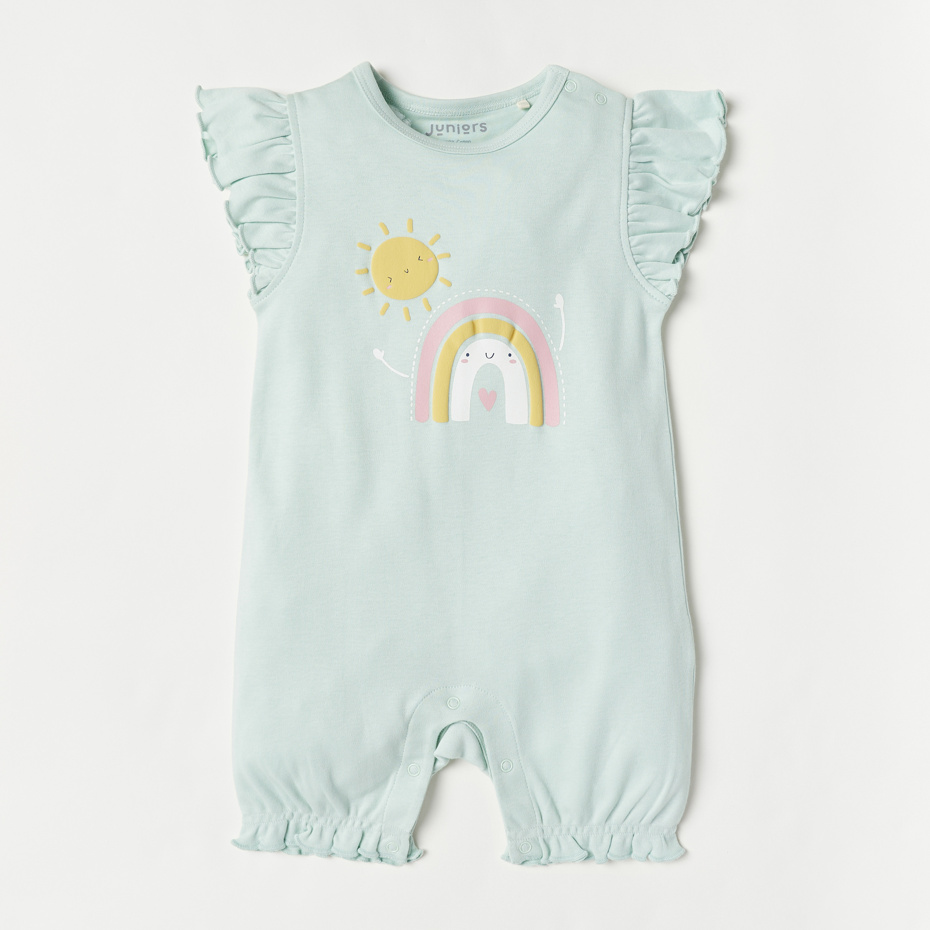 أفرولات بأكمام قصيرة وطبعات قوس قزح من جونيورز- طقم من 3 قطع-baby-boys-clothing-rompers-image-3