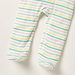 Juniors Striped Closed Feet Sleepsuit with Round Neck and Long Sleeves-Sleepsuits-thumbnailMobile-2