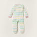 Juniors Striped Closed Feet Sleepsuit with Round Neck and Long Sleeves-Sleepsuits-thumbnail-3