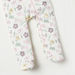 Juniors Floral Print Closed Feet Sleepsuit with Zip Closure-Sleepsuits-thumbnail-2