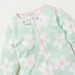 Juniors Floral Print Closed Feet Sleepsuit with Zip Closure-Sleepsuits-thumbnailMobile-1