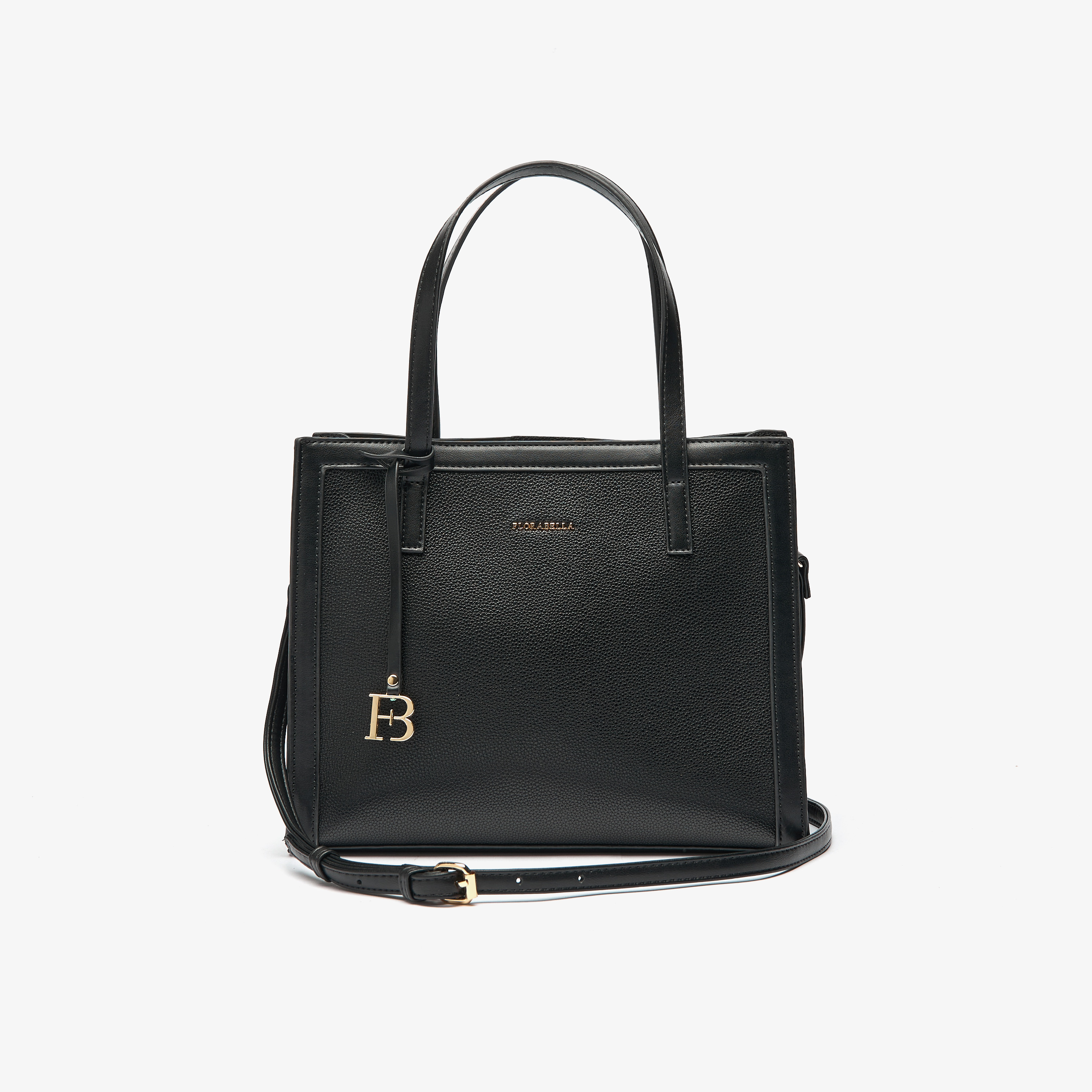 Shop Flora Bella Textured Tote Bag with Detachable Strap and