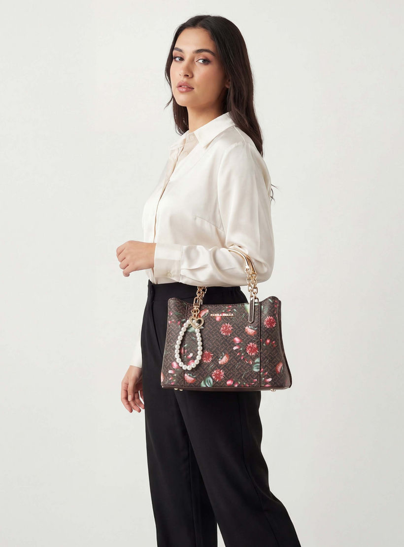 شنطة توت بحزام قابل للفصل وبطبعات من فلورا بيلا-women-bagsandwallets-handbags-image-3