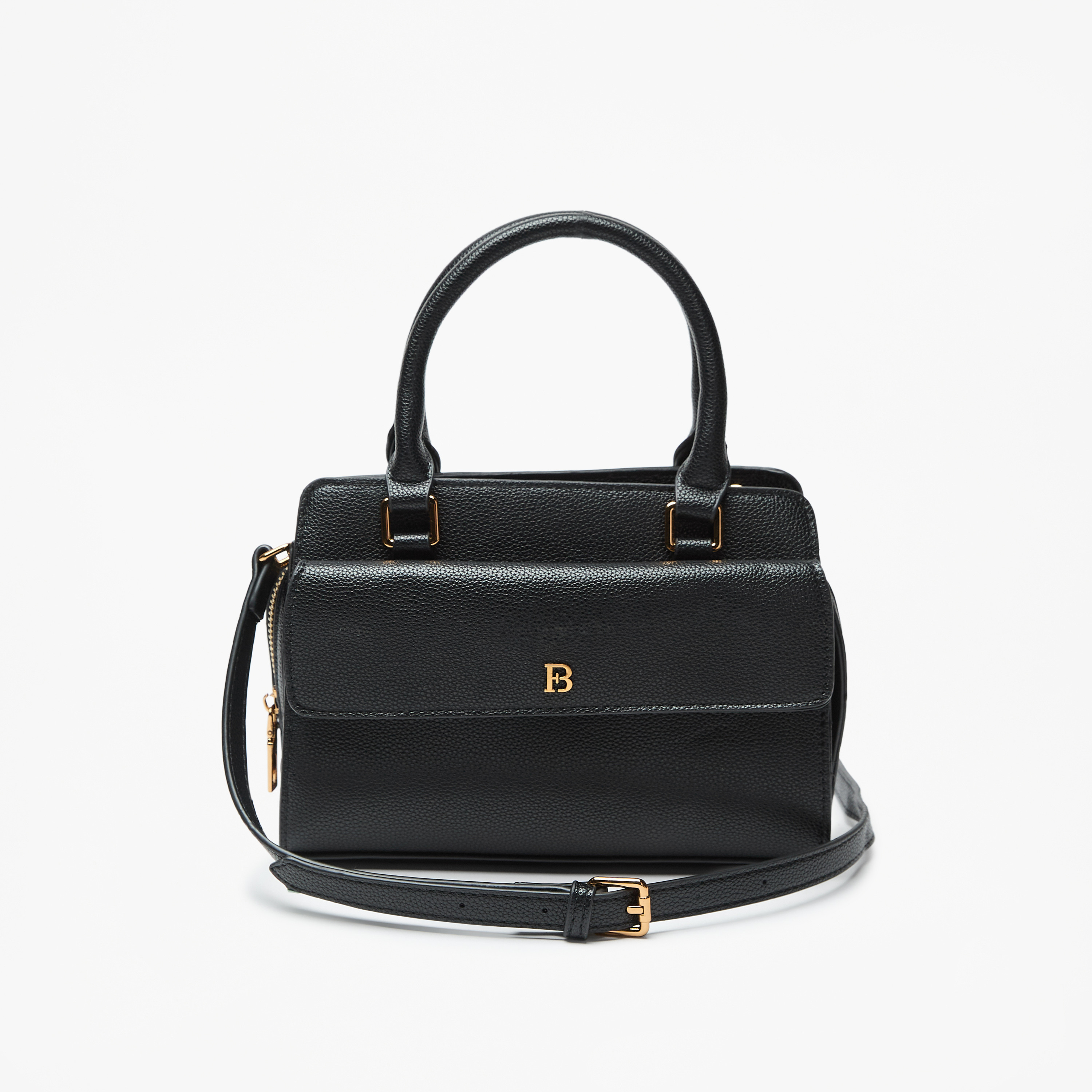 شنطة توتي بارزة الملمس بحزام قابل للفصل وسحاب إغلاق من فلورا بيلا-women-bagsandwallets-handbags-image-1