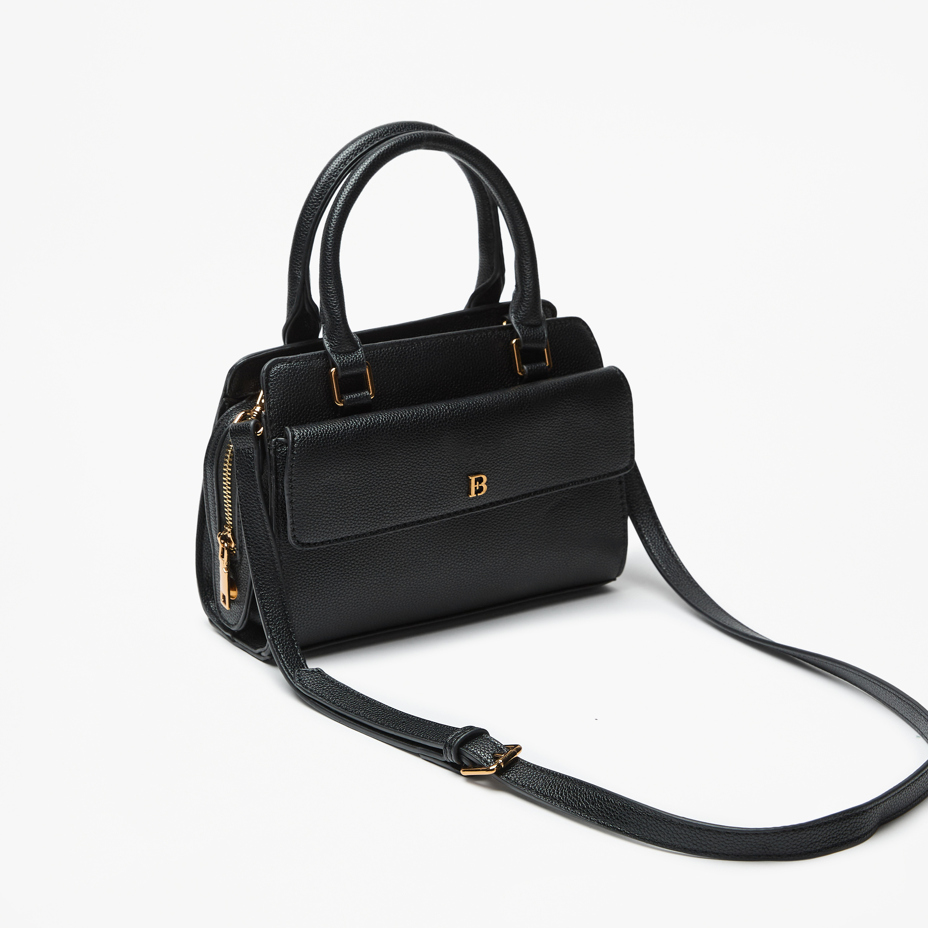 شنطة توتي بارزة الملمس بحزام قابل للفصل وسحاب إغلاق من فلورا بيلا-women-bagsandwallets-handbags-image-2