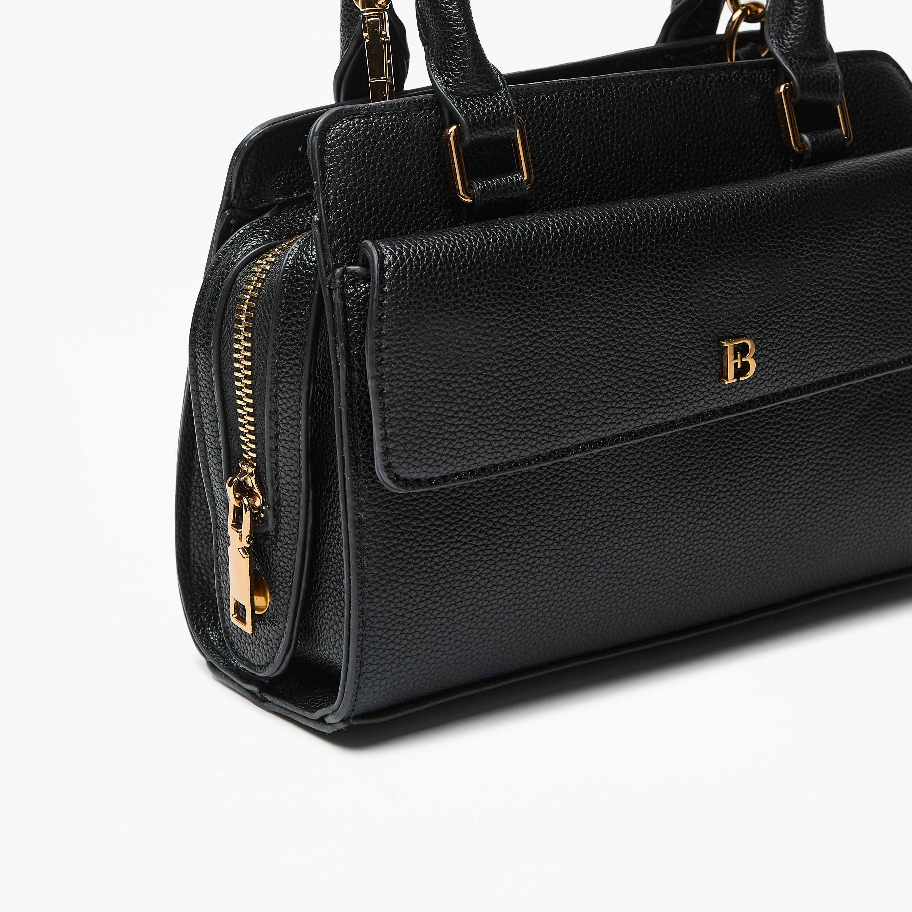 Flora Bella Textured Tote Bag with Detachable Strap and Zip Closure-women-bagsandwallets-handbags-image-3