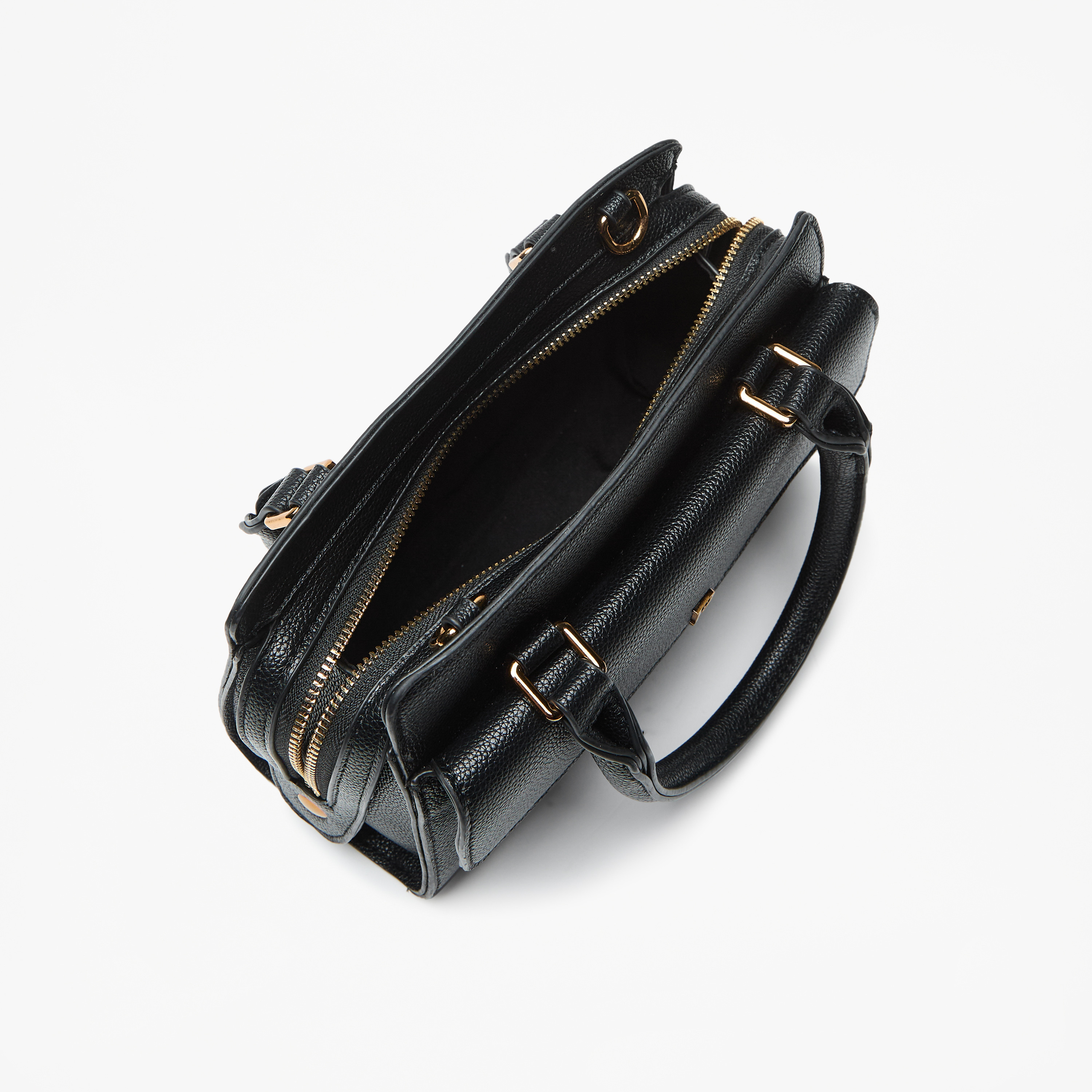 شنطة توتي بارزة الملمس بحزام قابل للفصل وسحاب إغلاق من فلورا بيلا-women-bagsandwallets-handbags-image-5