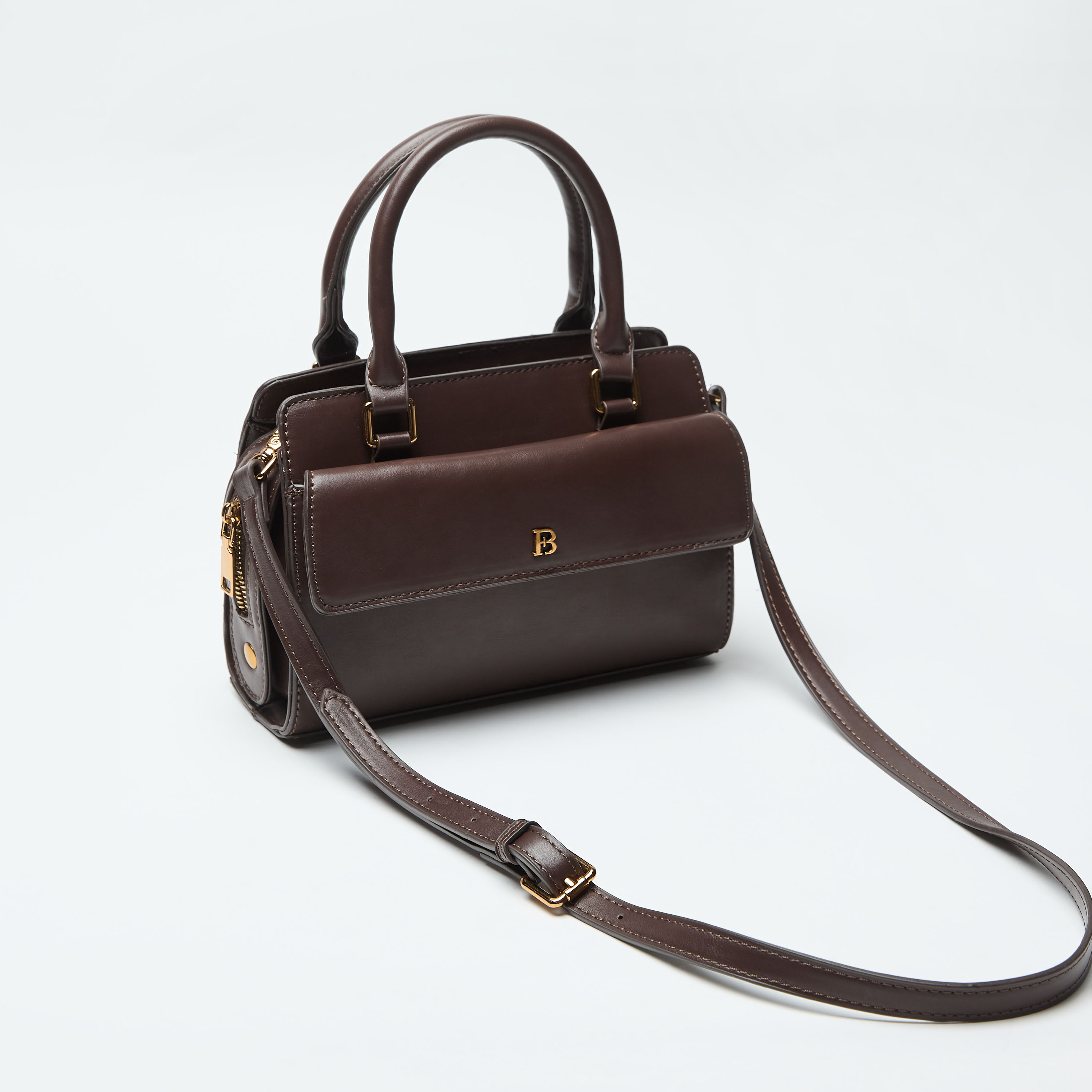 Flora Bella Textured Tote Bag with Detachable Strap and Zip Closure-women-bagsandwallets-handbags-image-7