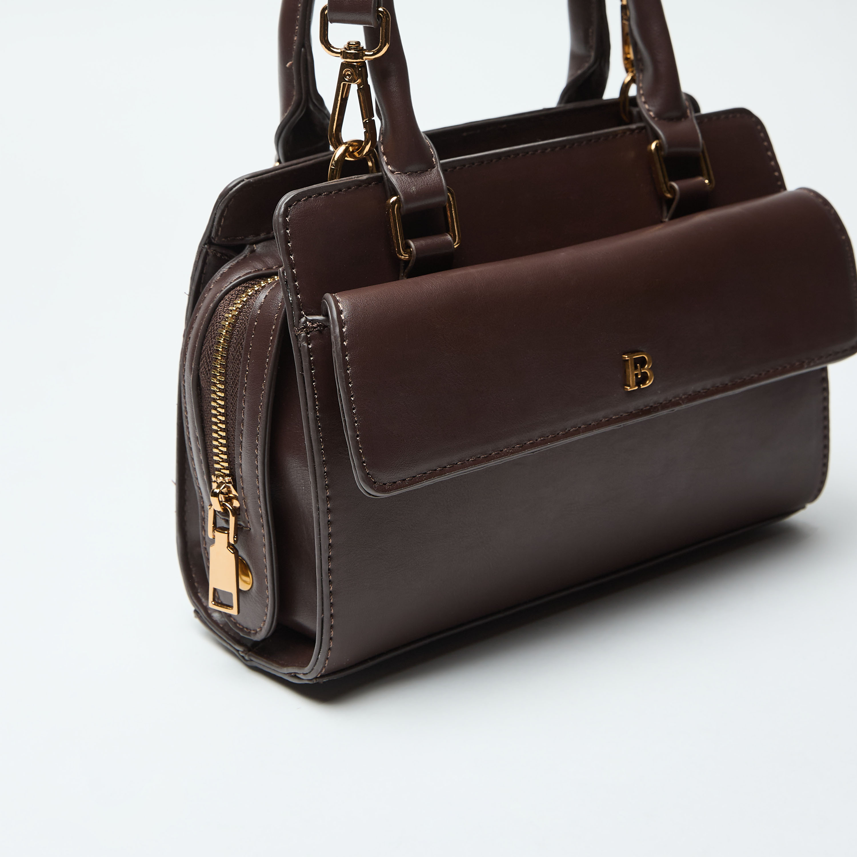 Flora Bella Textured Tote Bag with Detachable Strap and Zip Closure-women-bagsandwallets-handbags-image-8