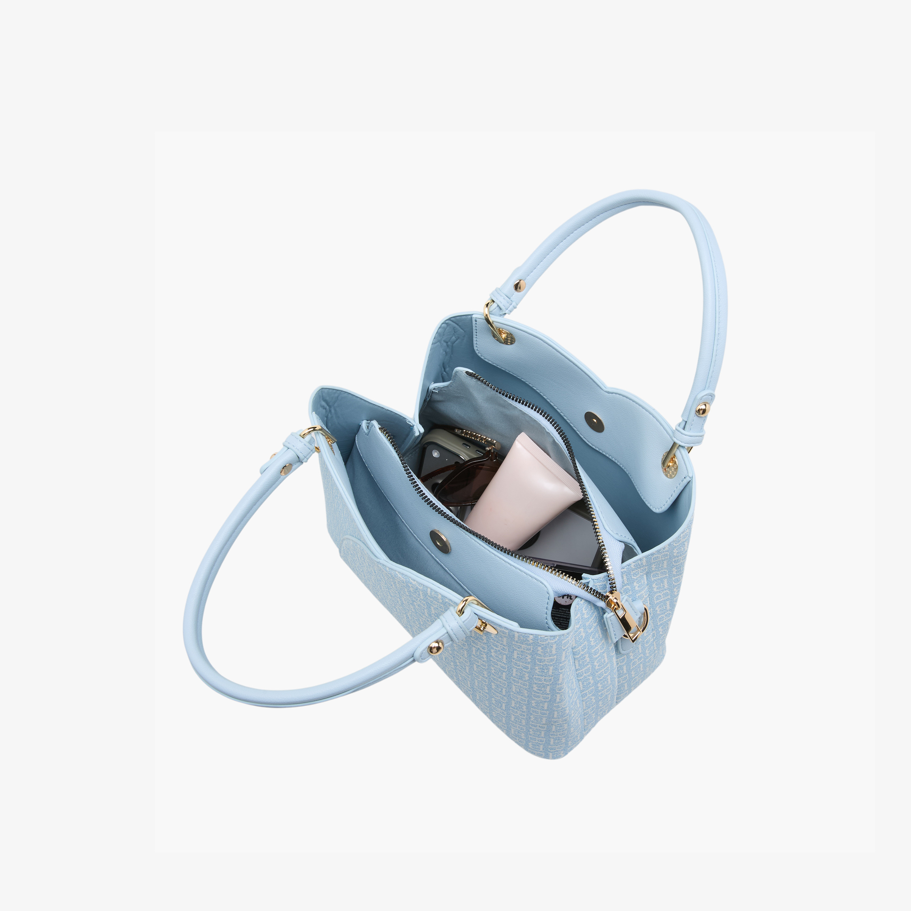 شنطة توتي بطبعات مونوجرام وحزام قابل للفصل من فلورا بيلا-women-bagsandwallets-handbags-image-9