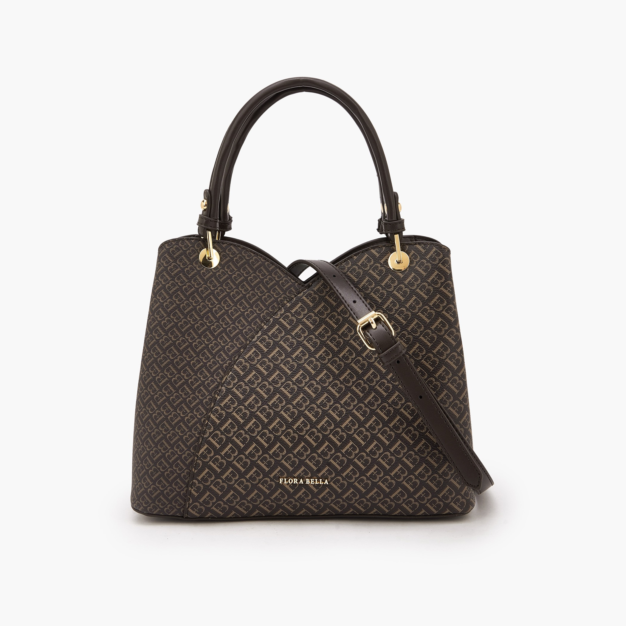 شنطة توتي بطبعات مونوجرام وحزام قابل للفصل من فلورا بيلا-women-bagsandwallets-handbags-image-1