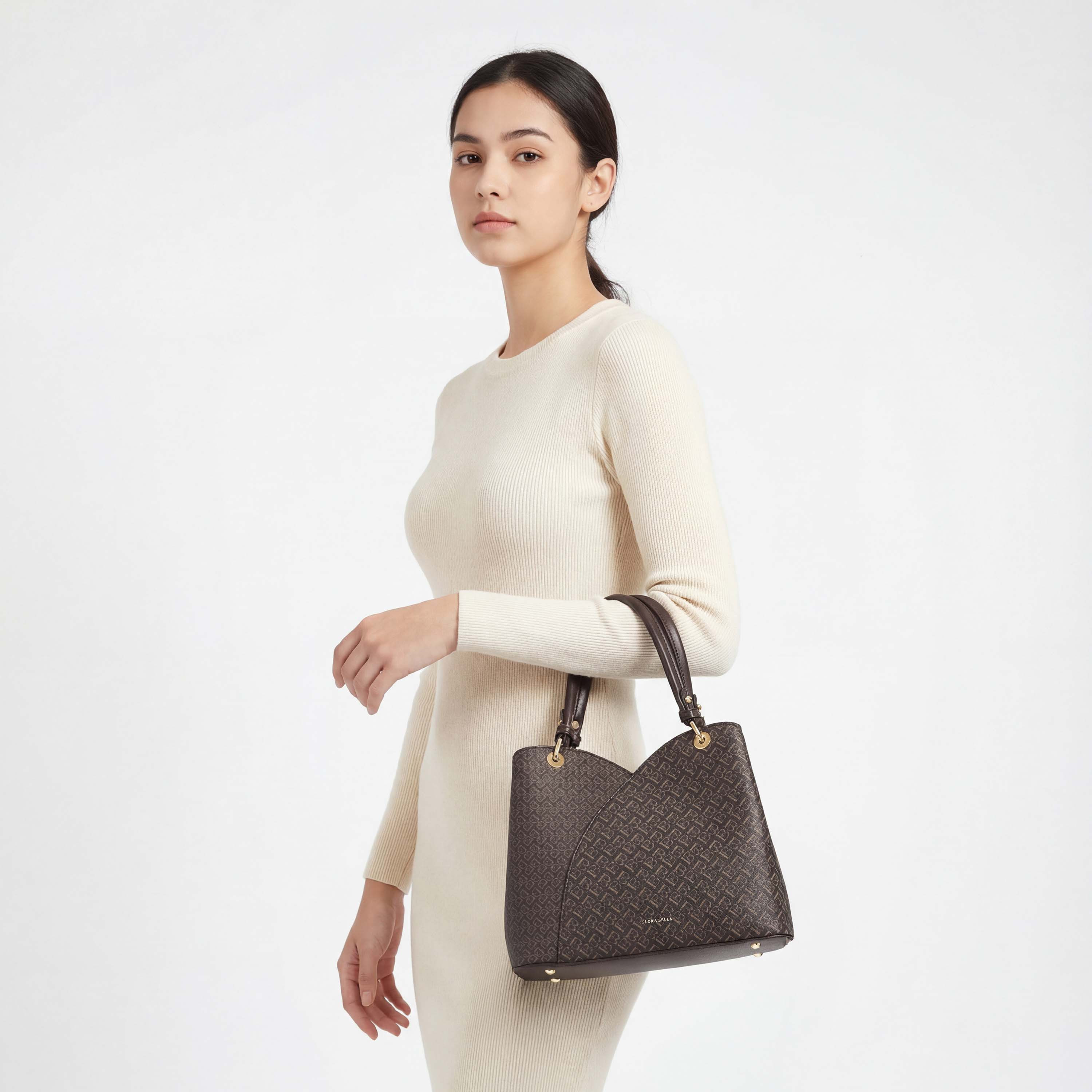 شنطة توتي بطبعات مونوجرام وحزام قابل للفصل من فلورا بيلا-women-bagsandwallets-handbags-image-2