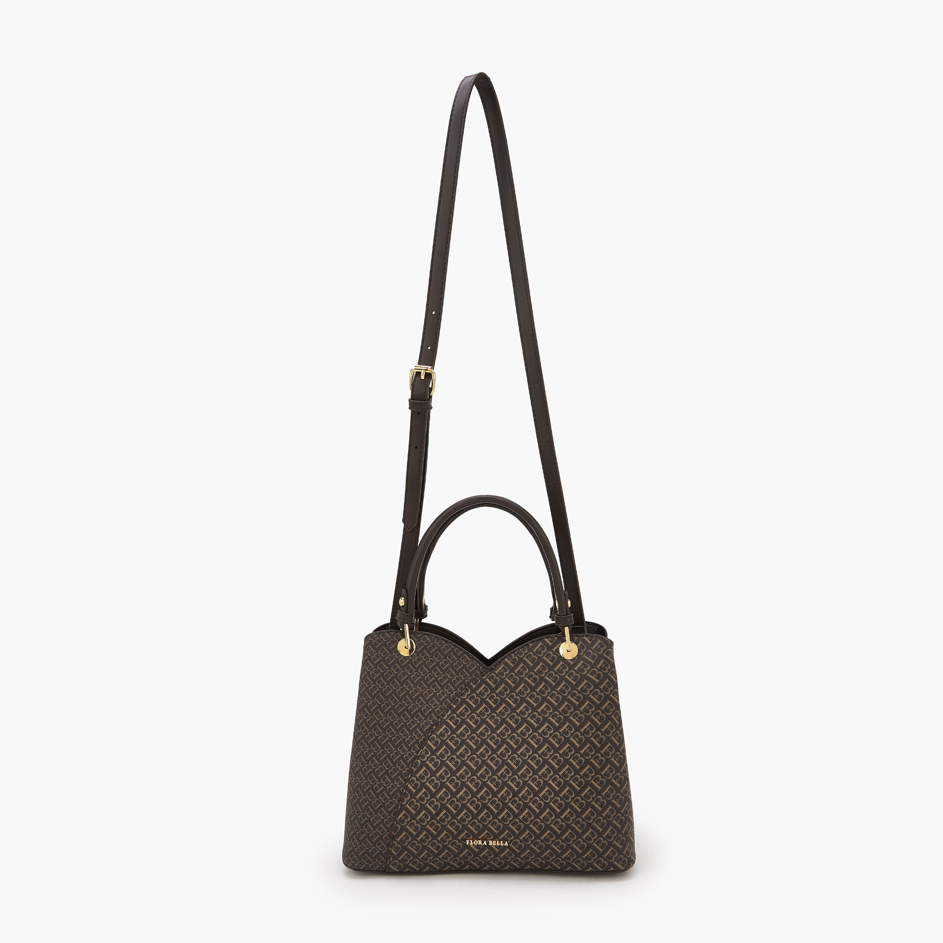 شنطة توتي بطبعات مونوجرام وحزام قابل للفصل من فلورا بيلا-women-bagsandwallets-handbags-image-3