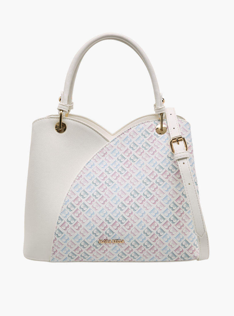 شنطة توتي بطبعات مونوجرام وحزام قابل للفصل من فلورا بيلا-women-bagsandwallets-handbags-image-1