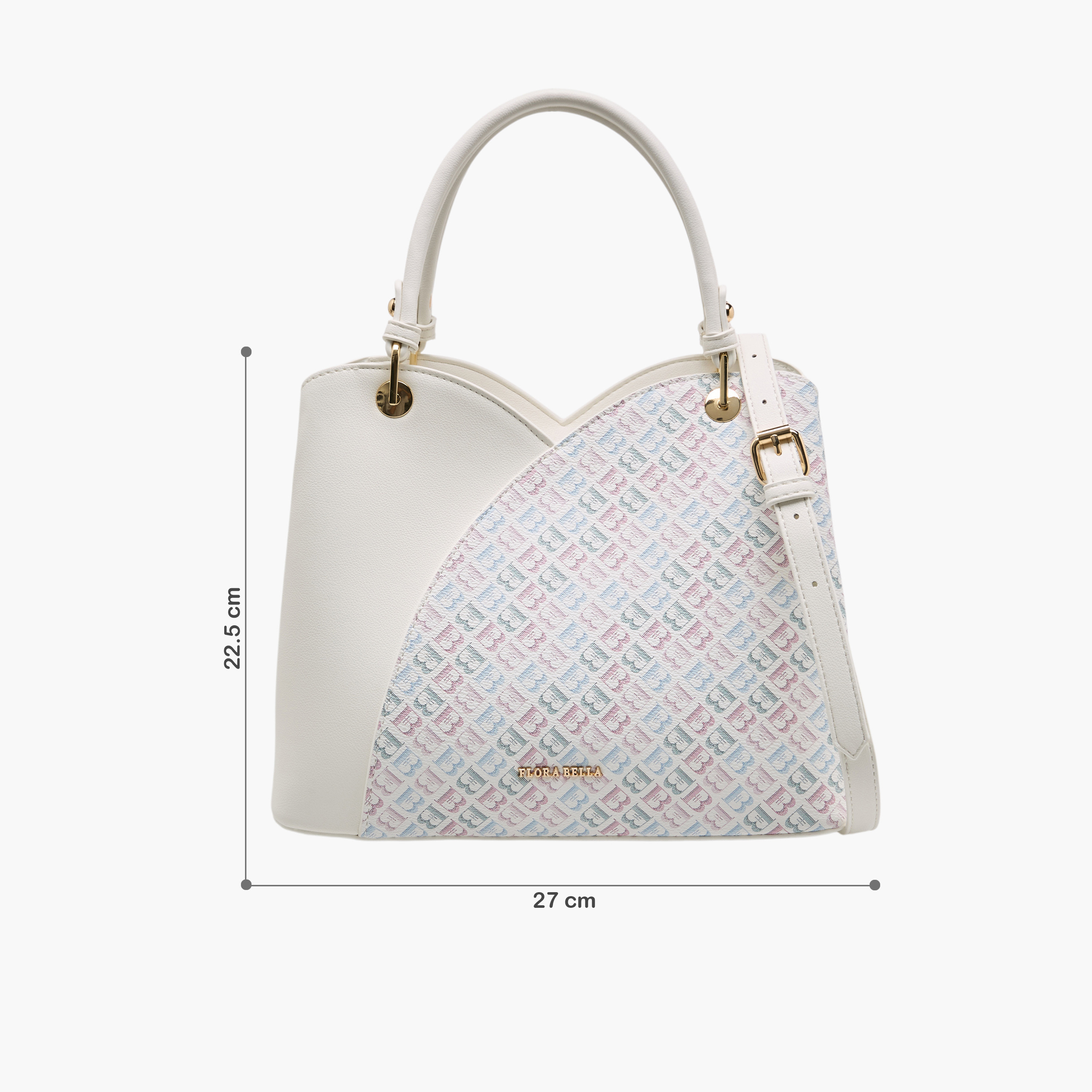 شنطة توتي بطبعات مونوجرام وحزام قابل للفصل من فلورا بيلا-women-bagsandwallets-handbags-image-2