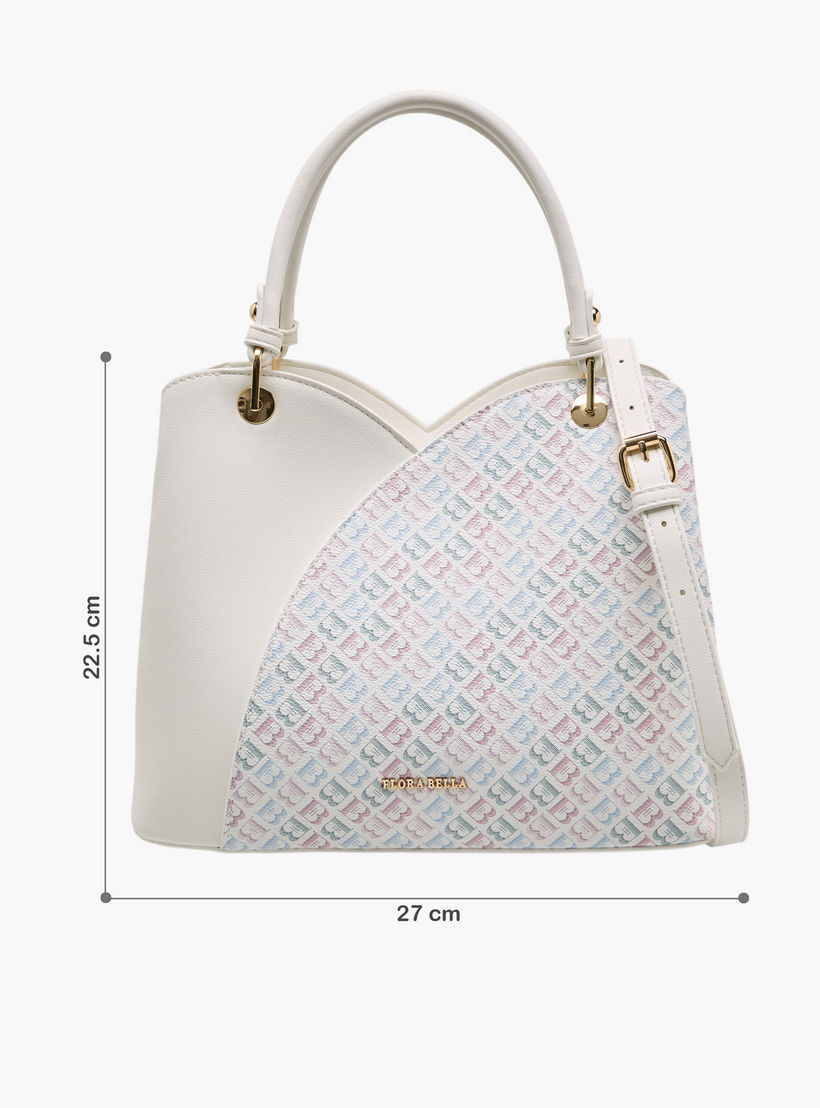 شنطة توتي بطبعات مونوجرام وحزام قابل للفصل من فلورا بيلا-women-bagsandwallets-handbags-image-2