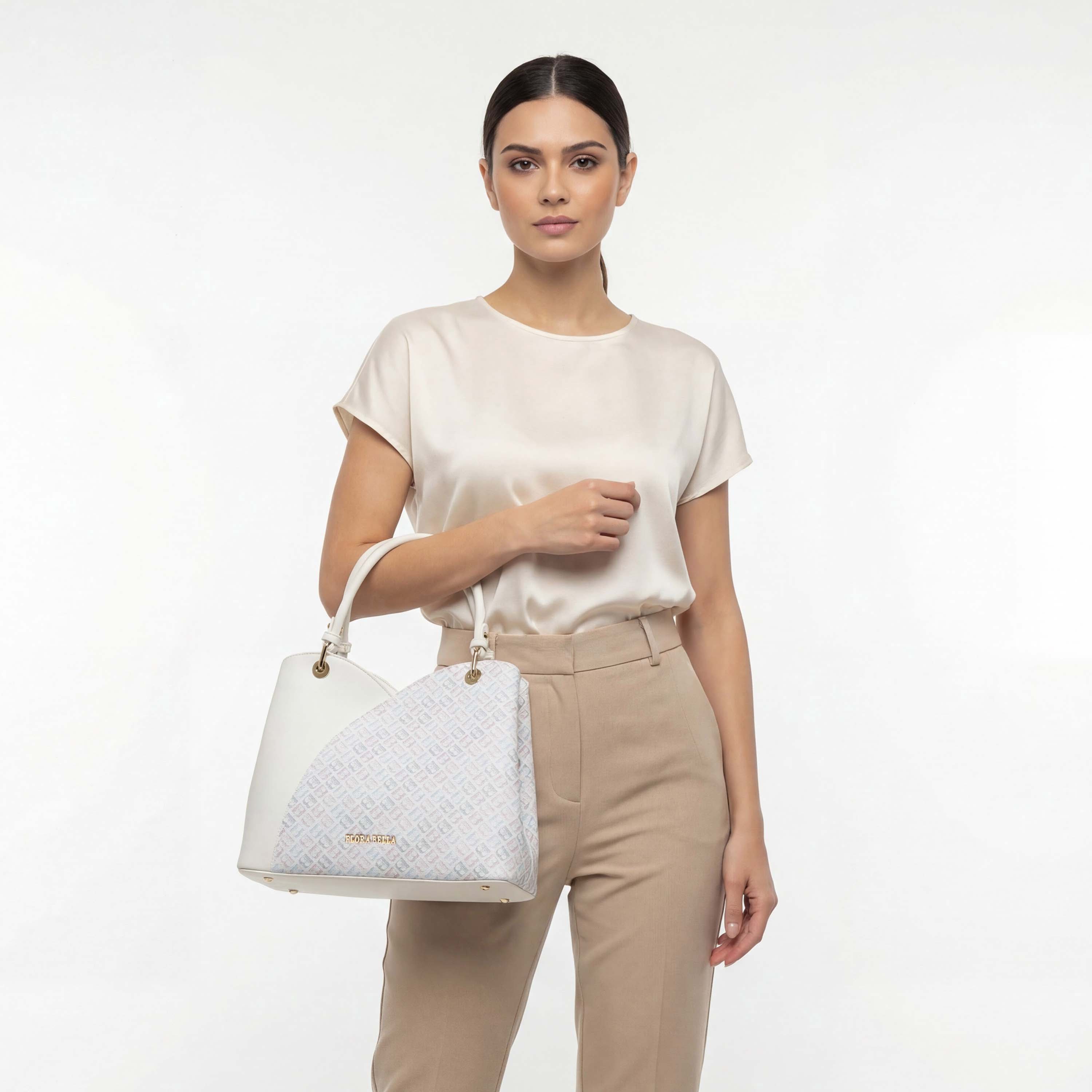 شنطة توتي بطبعات مونوجرام وحزام قابل للفصل من فلورا بيلا-women-bagsandwallets-handbags-image-3