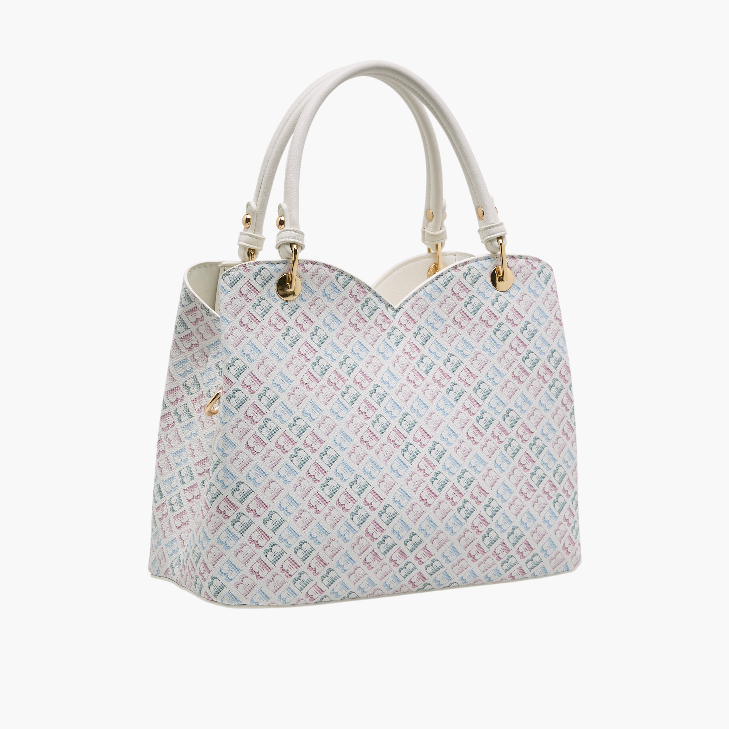 شنطة توتي بطبعات مونوجرام وحزام قابل للفصل من فلورا بيلا-women-bagsandwallets-handbags-image-5