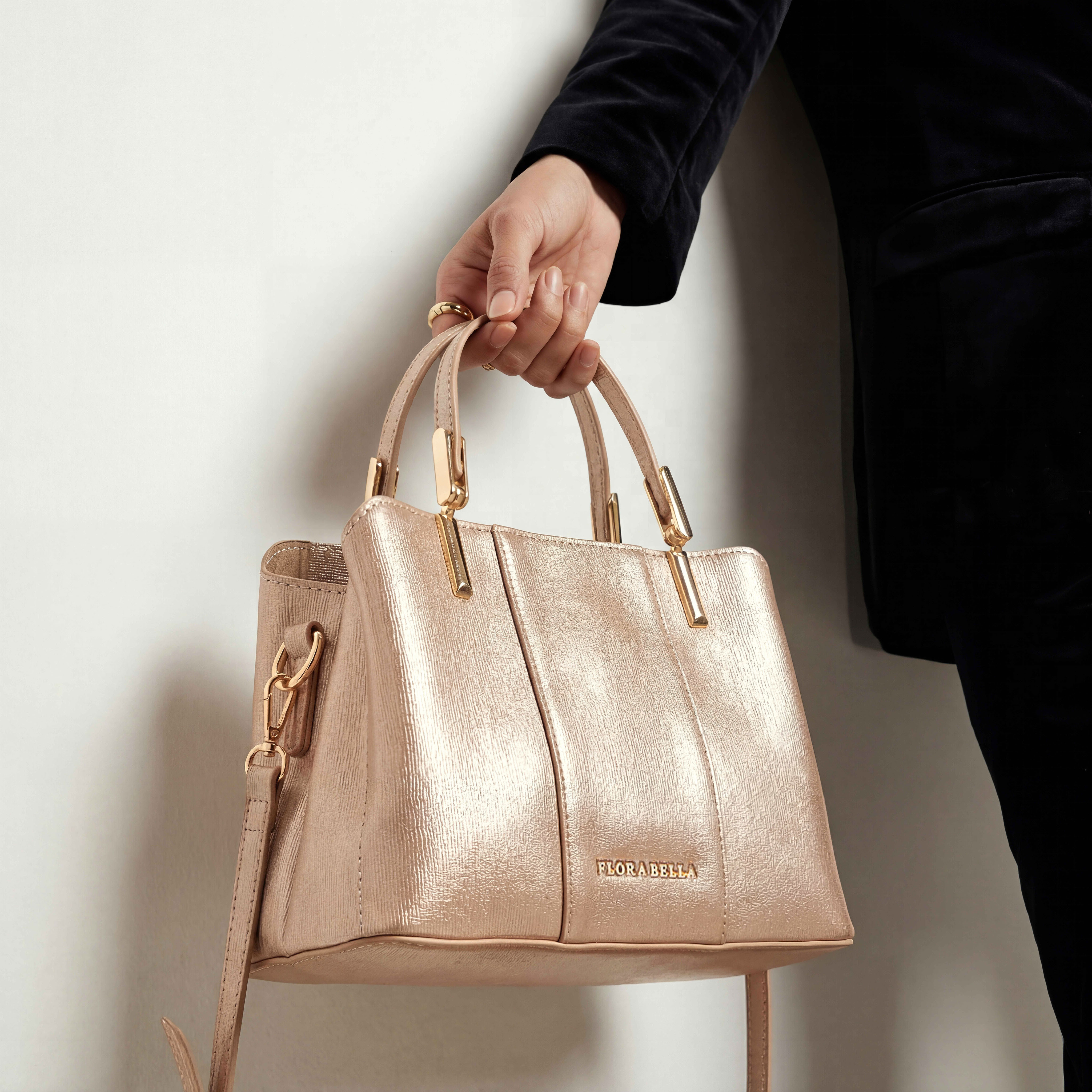 شنطة توتي بارزة الملمس مع حزام قابل للفصل من فلورا بيلا-women-bagsandwallets-handbags-image-9