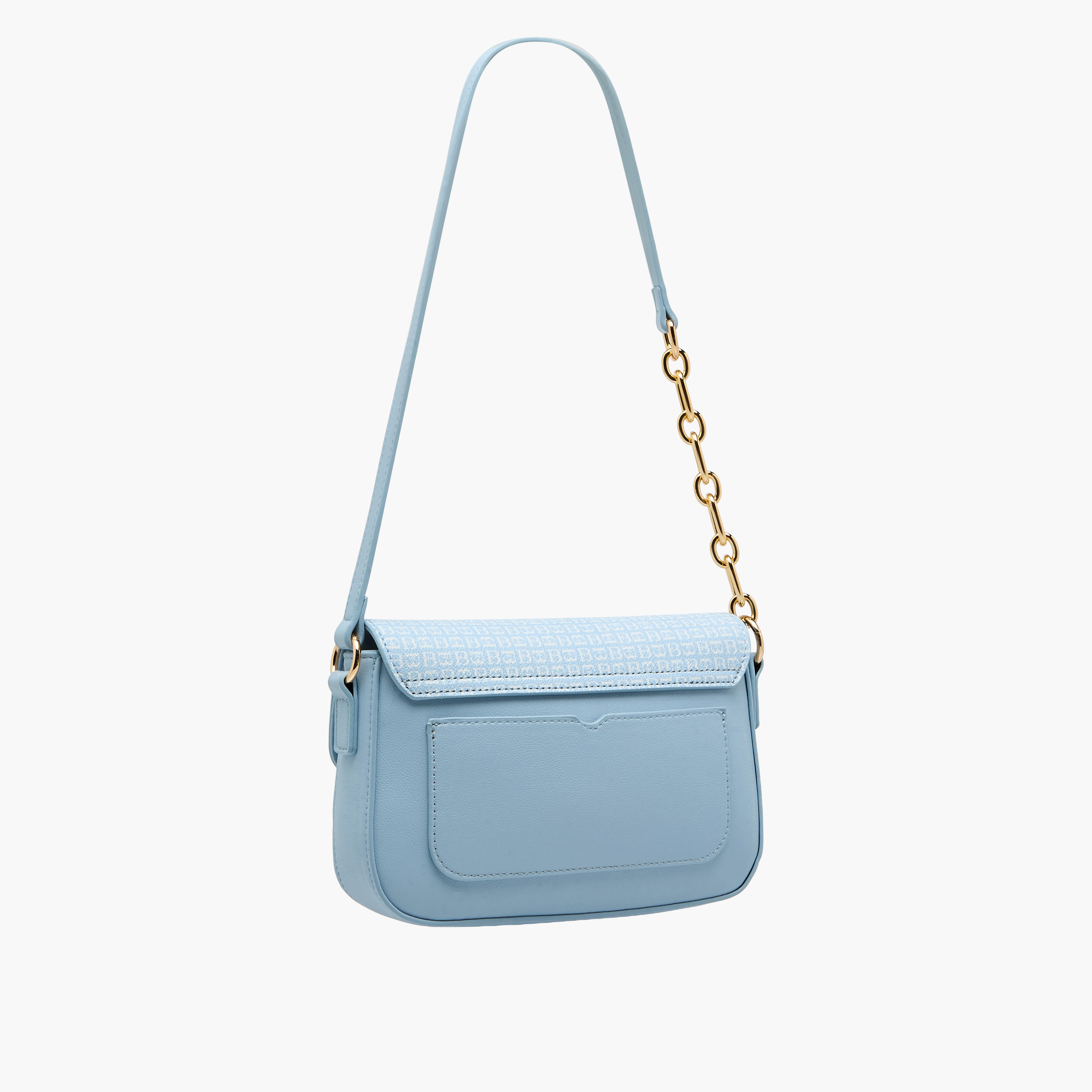 Flora Bella Monogram Print Shoulder Bag with Magnetic Button Closure-women-bagsandwallets-handbags-image-4