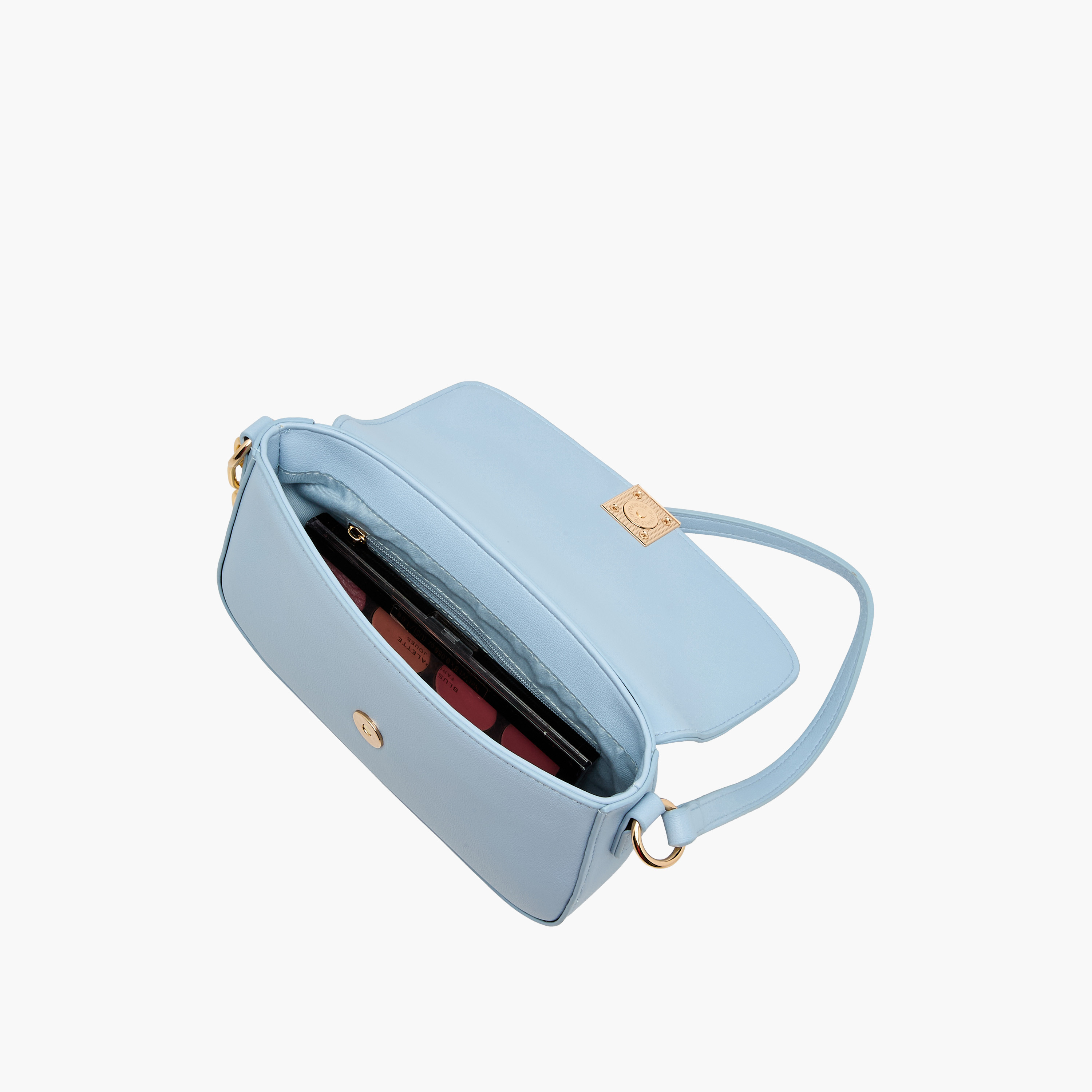 Flora Bella Monogram Print Shoulder Bag with Magnetic Button Closure-women-bagsandwallets-handbags-image-8
