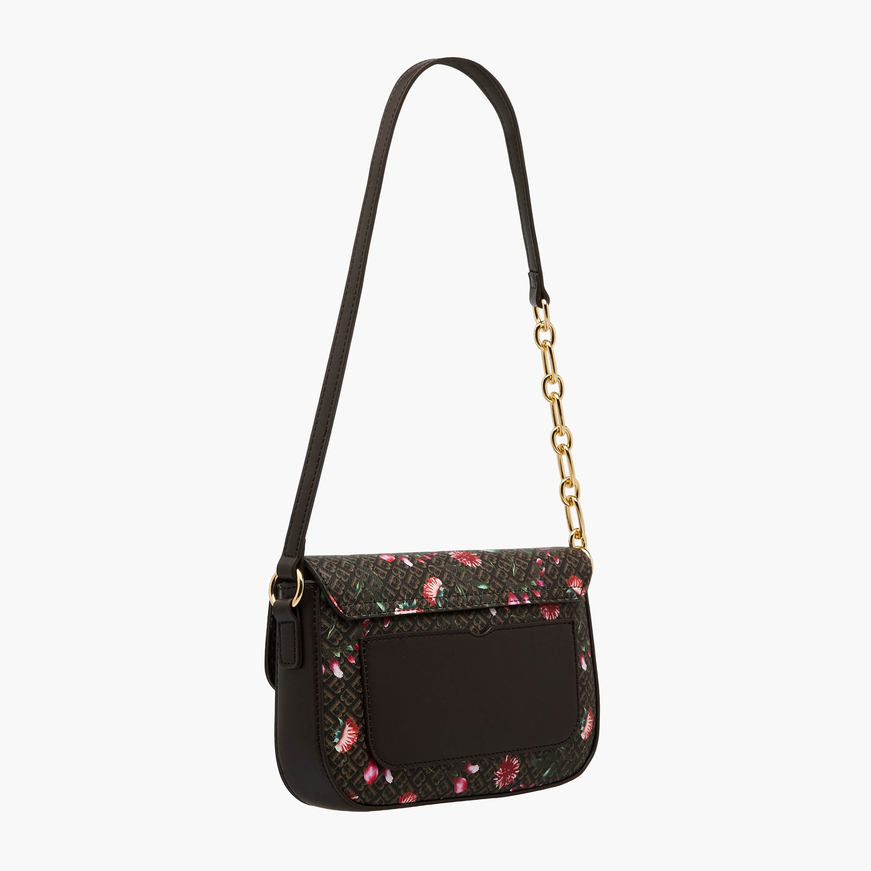 Flora Bella Monogram Print Shoulder Bag with Magnetic Button Closure-women-bagsandwallets-handbags-image-4
