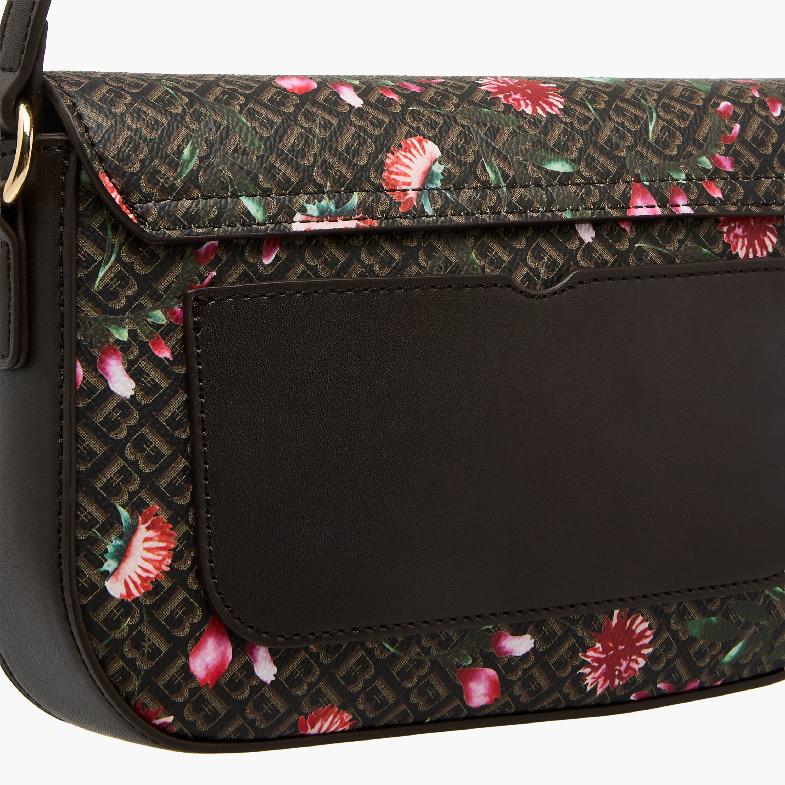 Flora Bella Monogram Print Shoulder Bag with Magnetic Button Closure-women-bagsandwallets-handbags-image-6