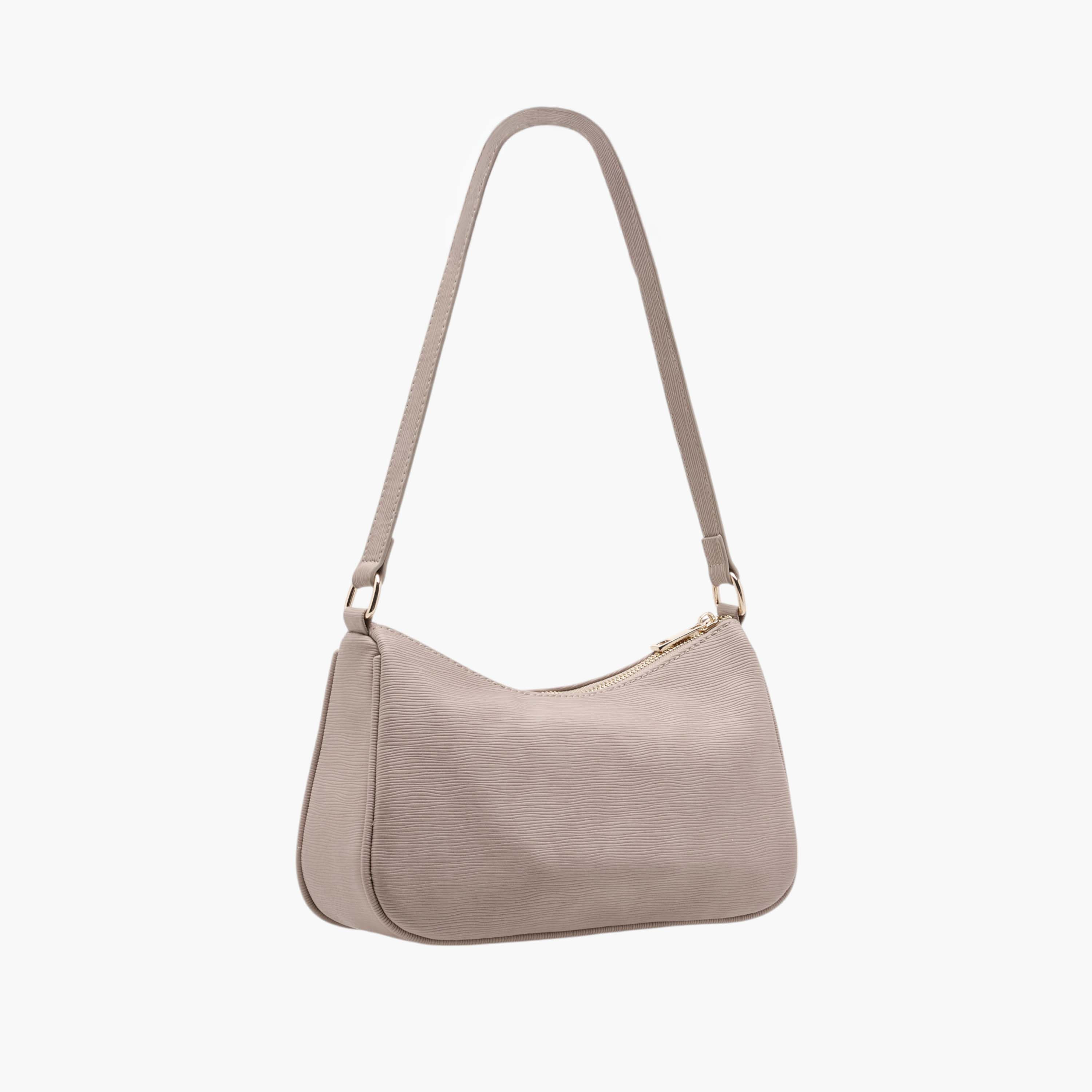 شنطة كروس بودي بارزة الملمس بحزام قابل للفصل وسحاب إغلاق من فلورا بيلا-women-bagsandwallets-handbags-image-3