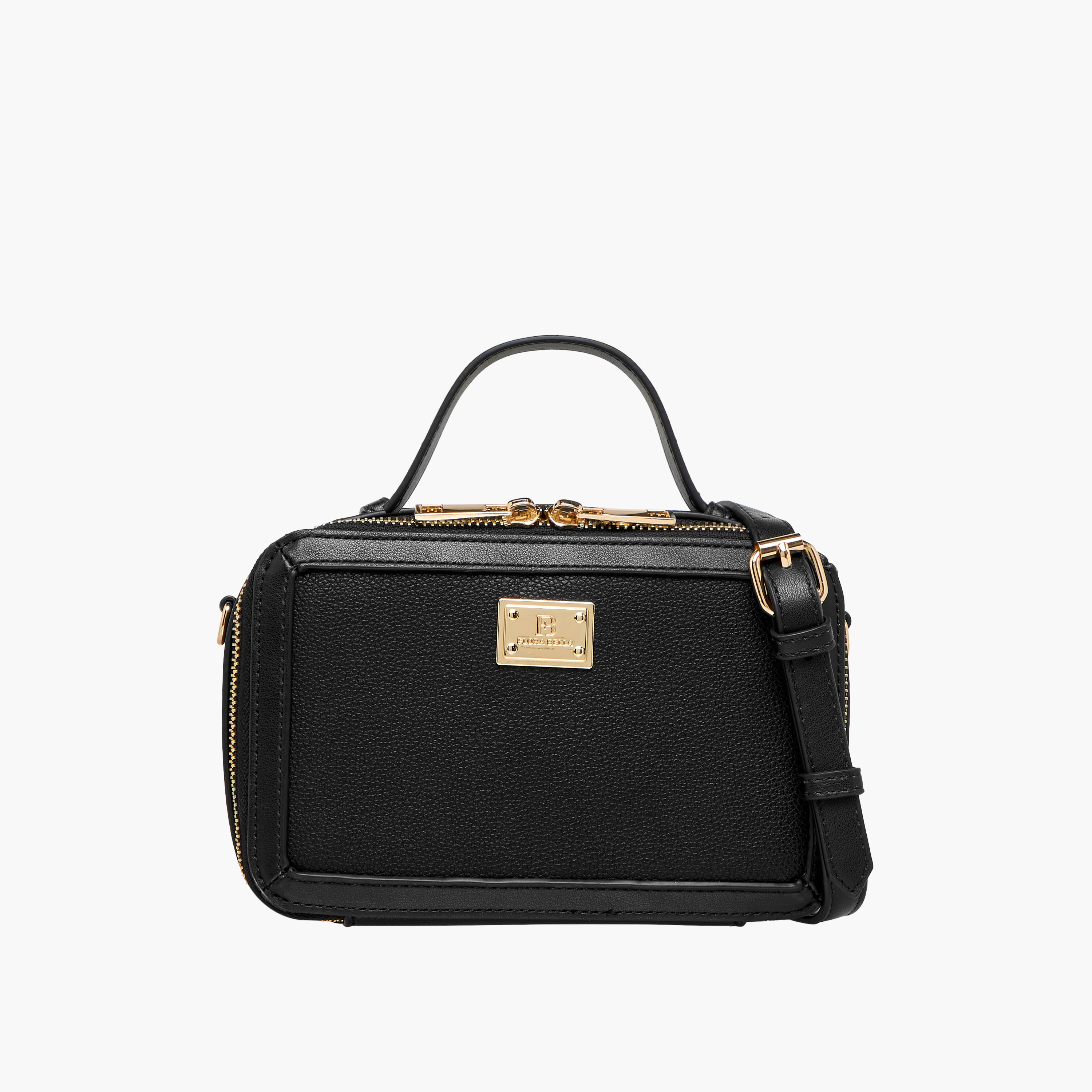Flora Bella Solid Crossbody Bag with Detachable Strap and Zip Closure-women-bagsandwallets-handbags-image-1