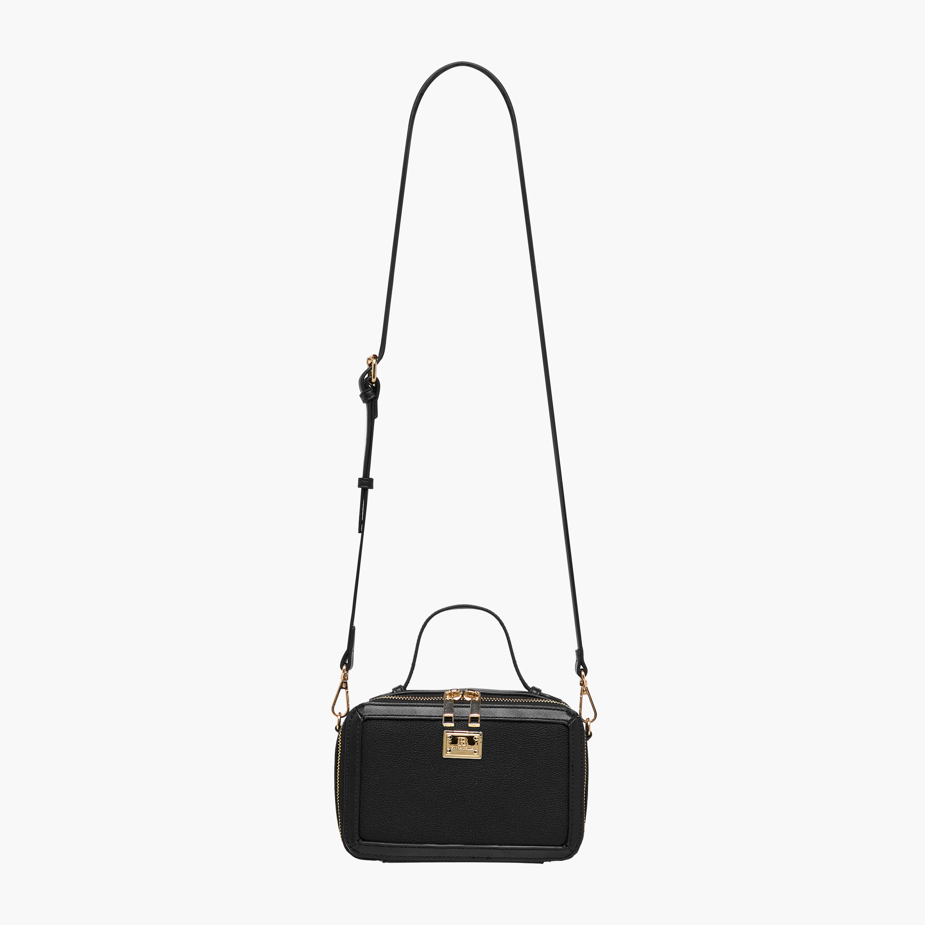 Flora Bella Solid Crossbody Bag with Detachable Strap and Zip Closure-women-bagsandwallets-handbags-image-3