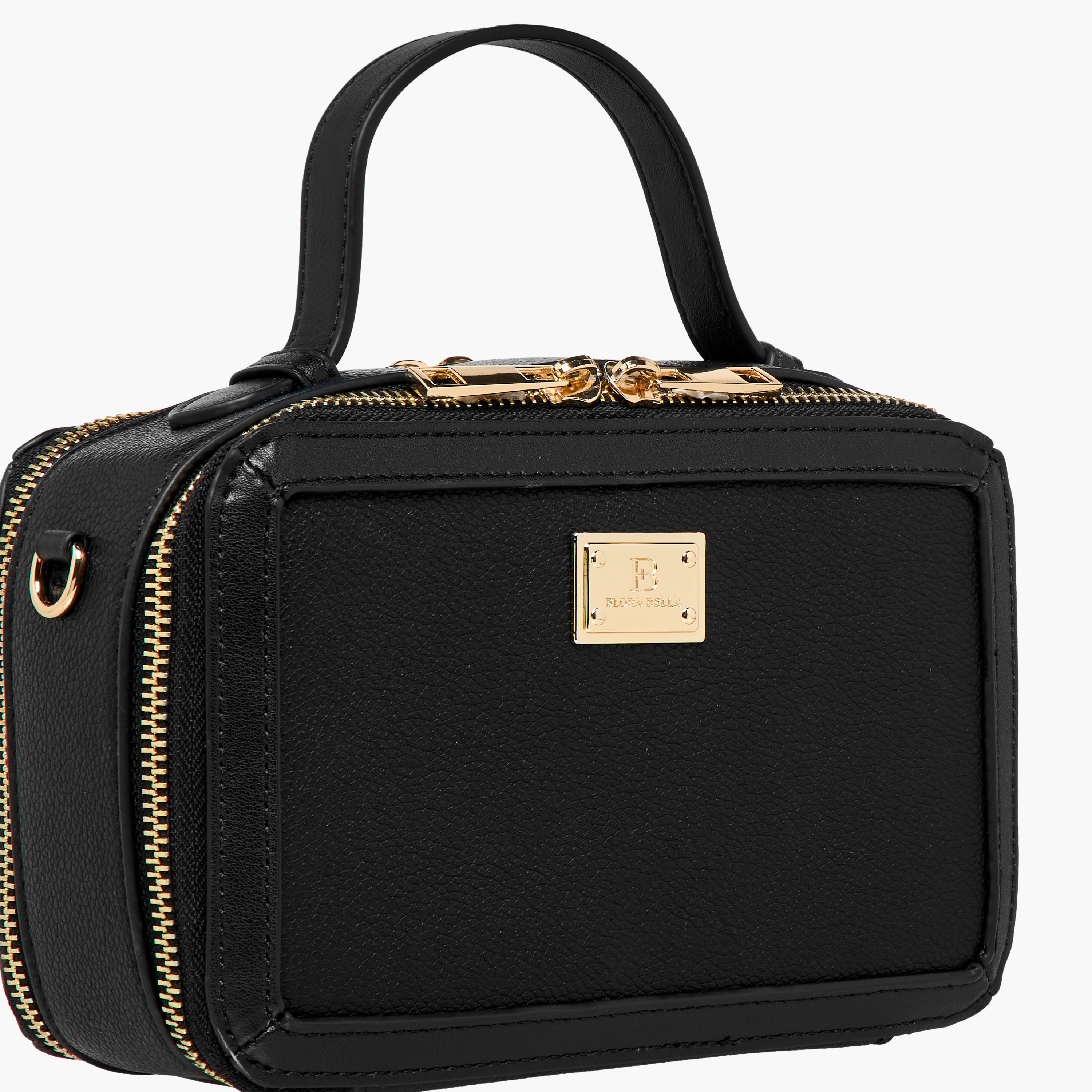Flora Bella Solid Crossbody Bag with Detachable Strap and Zip Closure-women-bagsandwallets-handbags-image-5