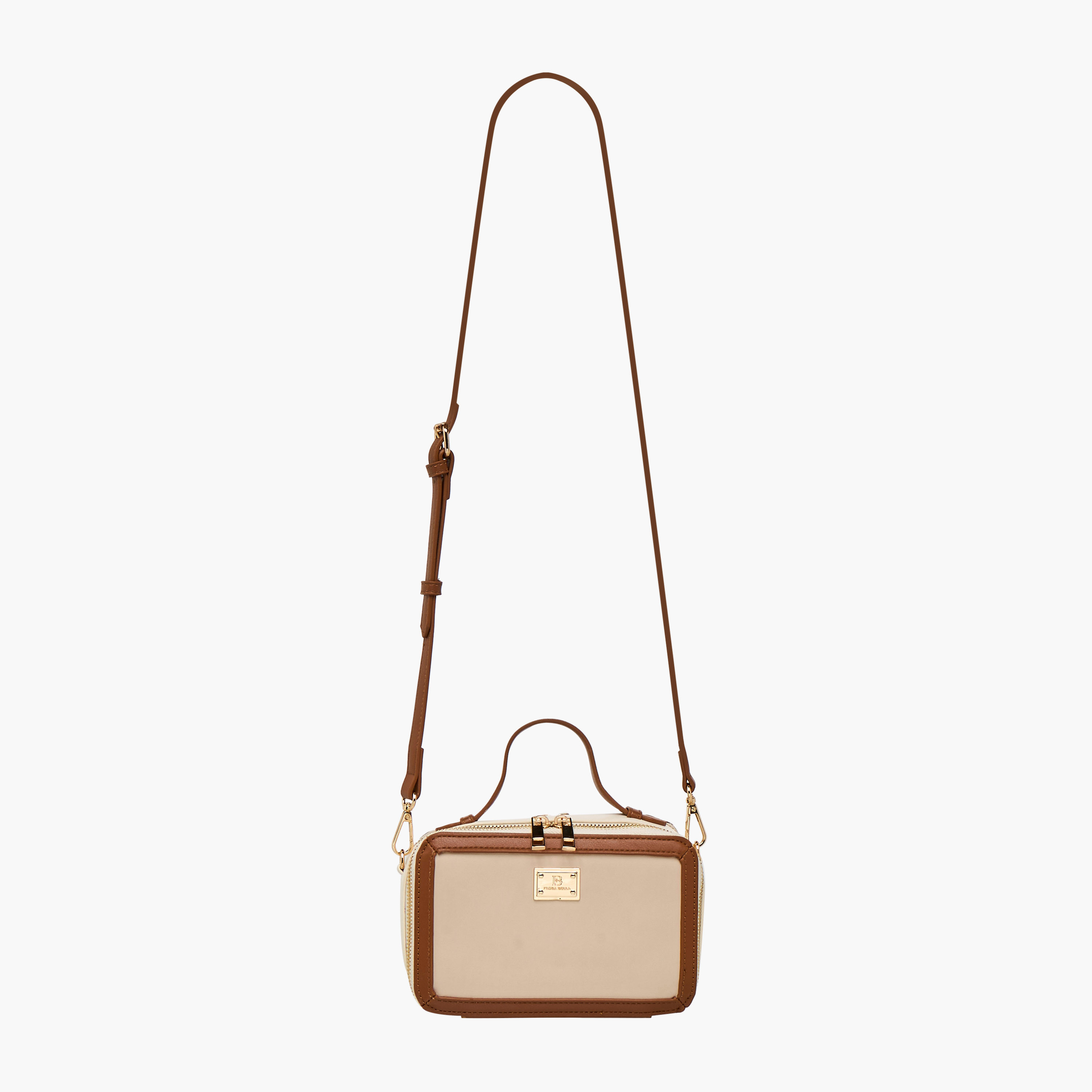 Flora Bella Solid Crossbody Bag with Detachable Strap and Zip Closure-women-bagsandwallets-handbags-image-3