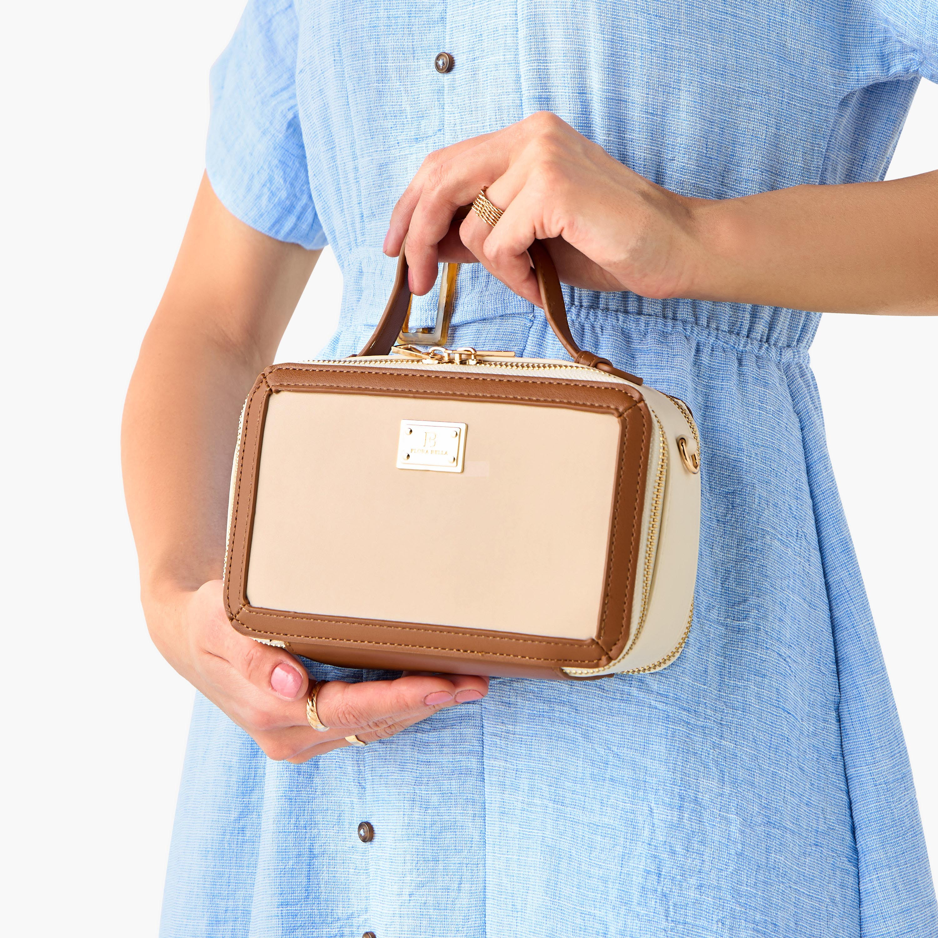 Flora Bella Solid Crossbody Bag with Detachable Strap and Zip Closure-women-bagsandwallets-handbags-image-8