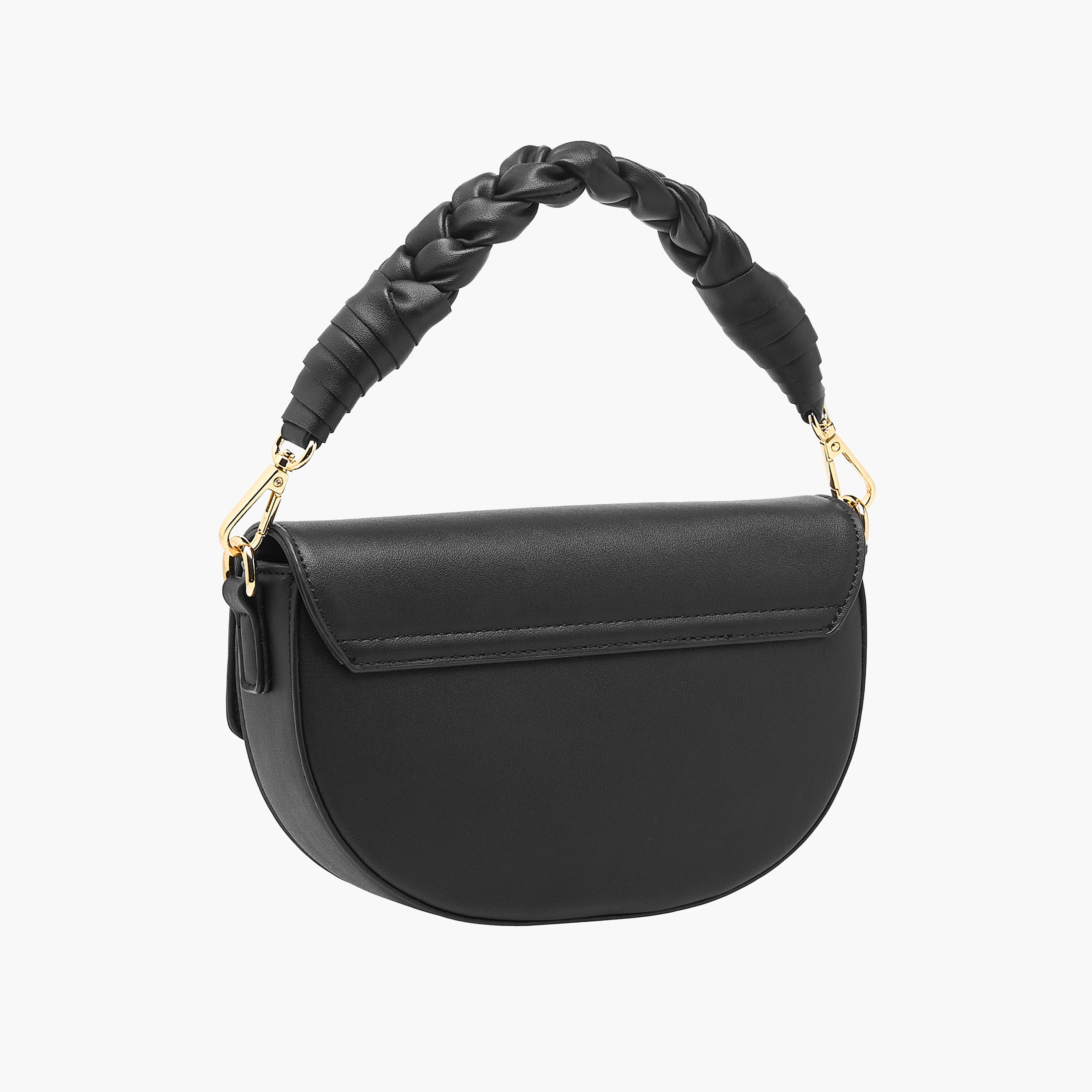شنطة كروس بودي سادة بحزام قابل للفصل وزر إغلاق من فلورا بيلا-women-bagsandwallets-handbags-image-4