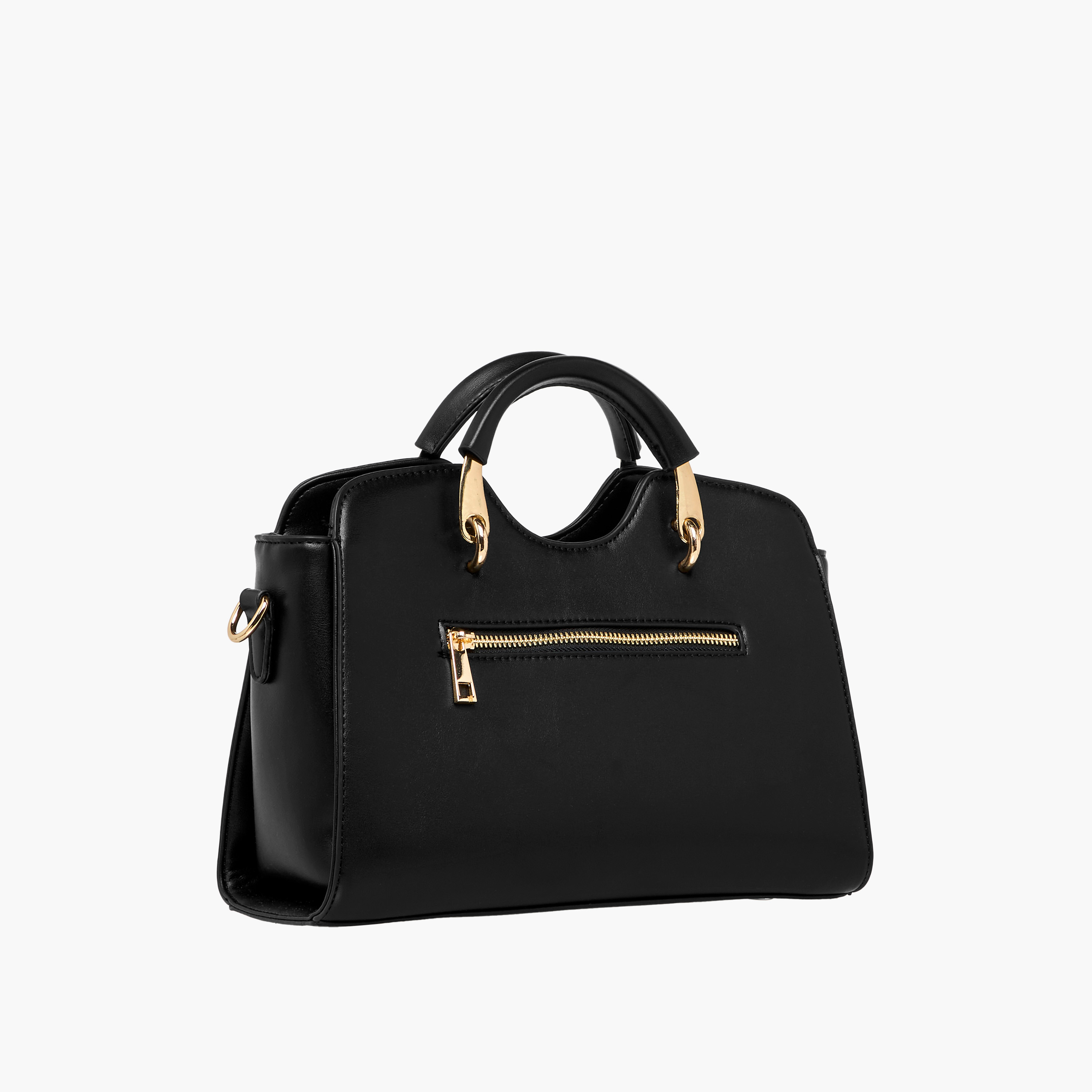 Flora Bella Solid Tote Bag with Detachable Strap and Zip Closure-women-bagsandwallets-handbags-image-5