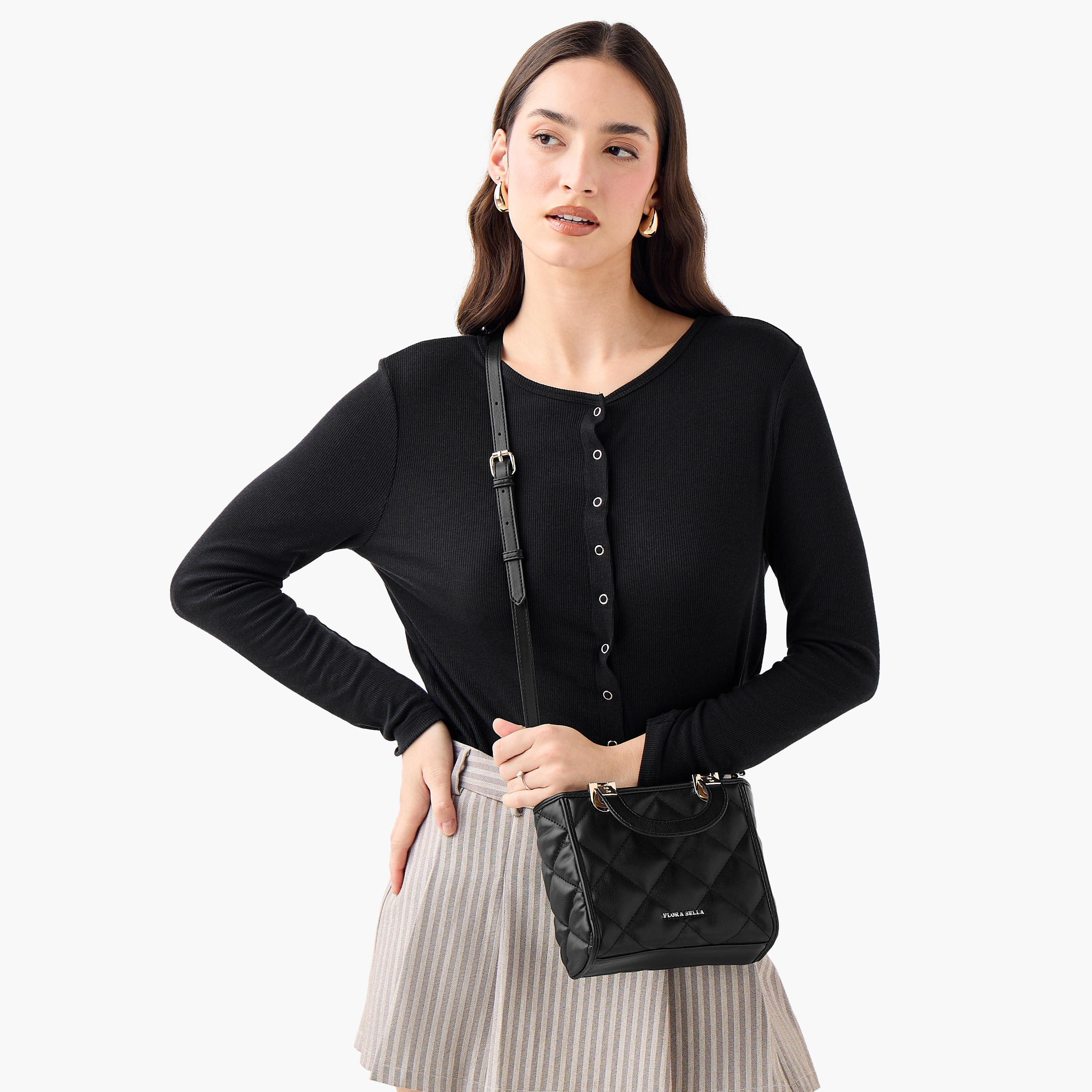 Flora Bella Quilted Crossbody Bag with Detachable Shoulder Strap-women-bagsandwallets-handbags-image-2