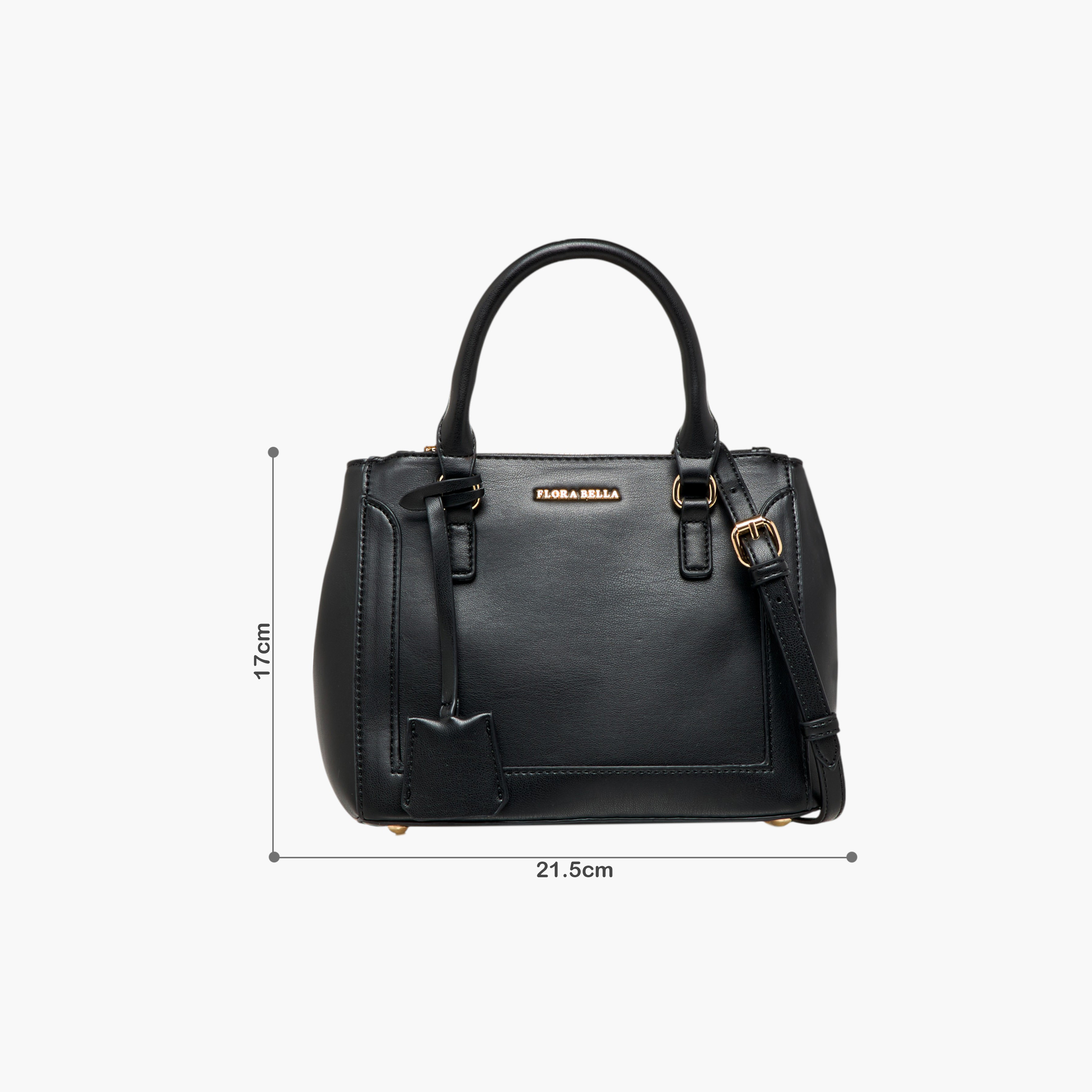 Flora Bella Solid Tote Bag with Top Handles and Detachable Strap-women-bagsandwallets-handbags-image-2