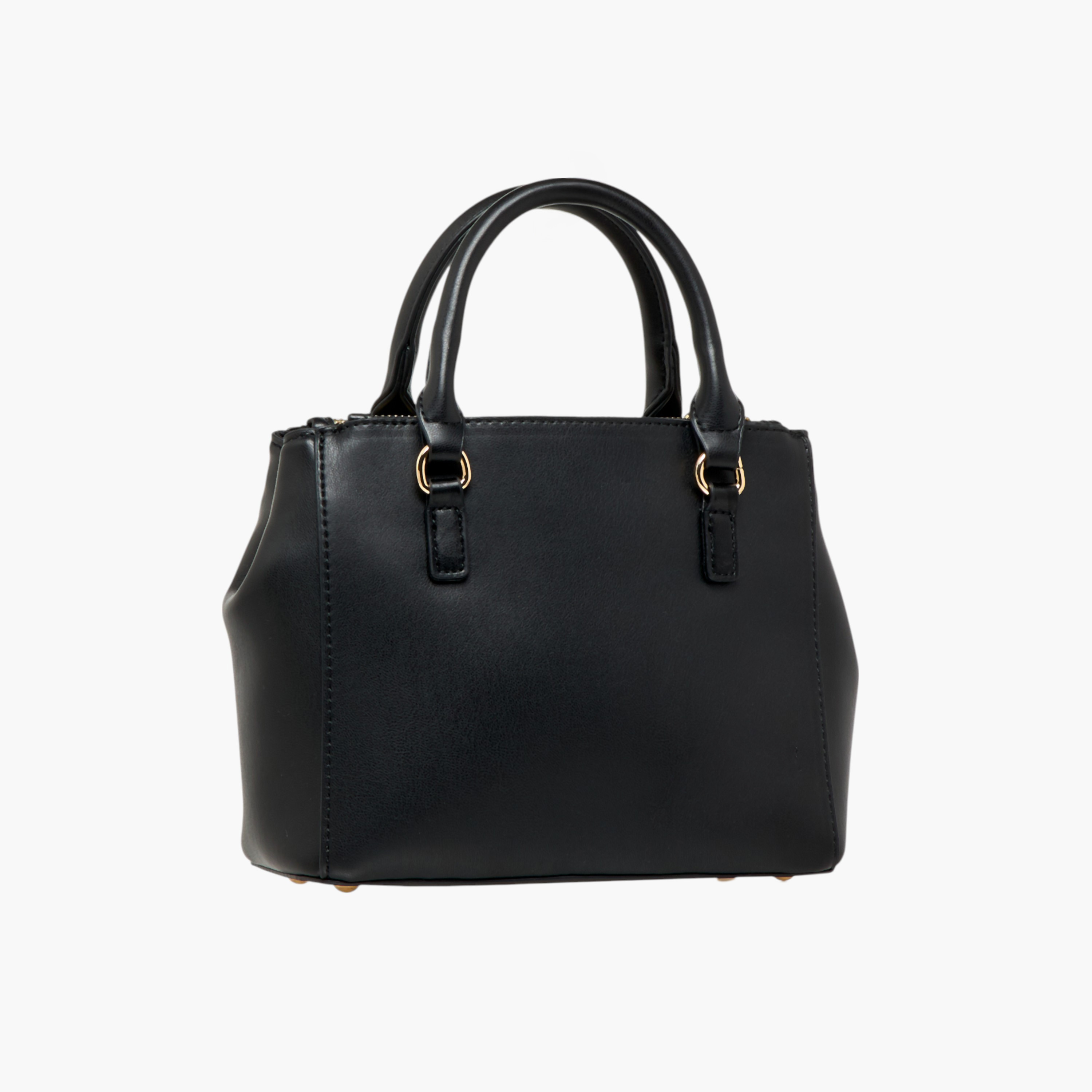 Flora Bella Solid Tote Bag with Top Handles and Detachable Strap-women-bagsandwallets-handbags-image-5