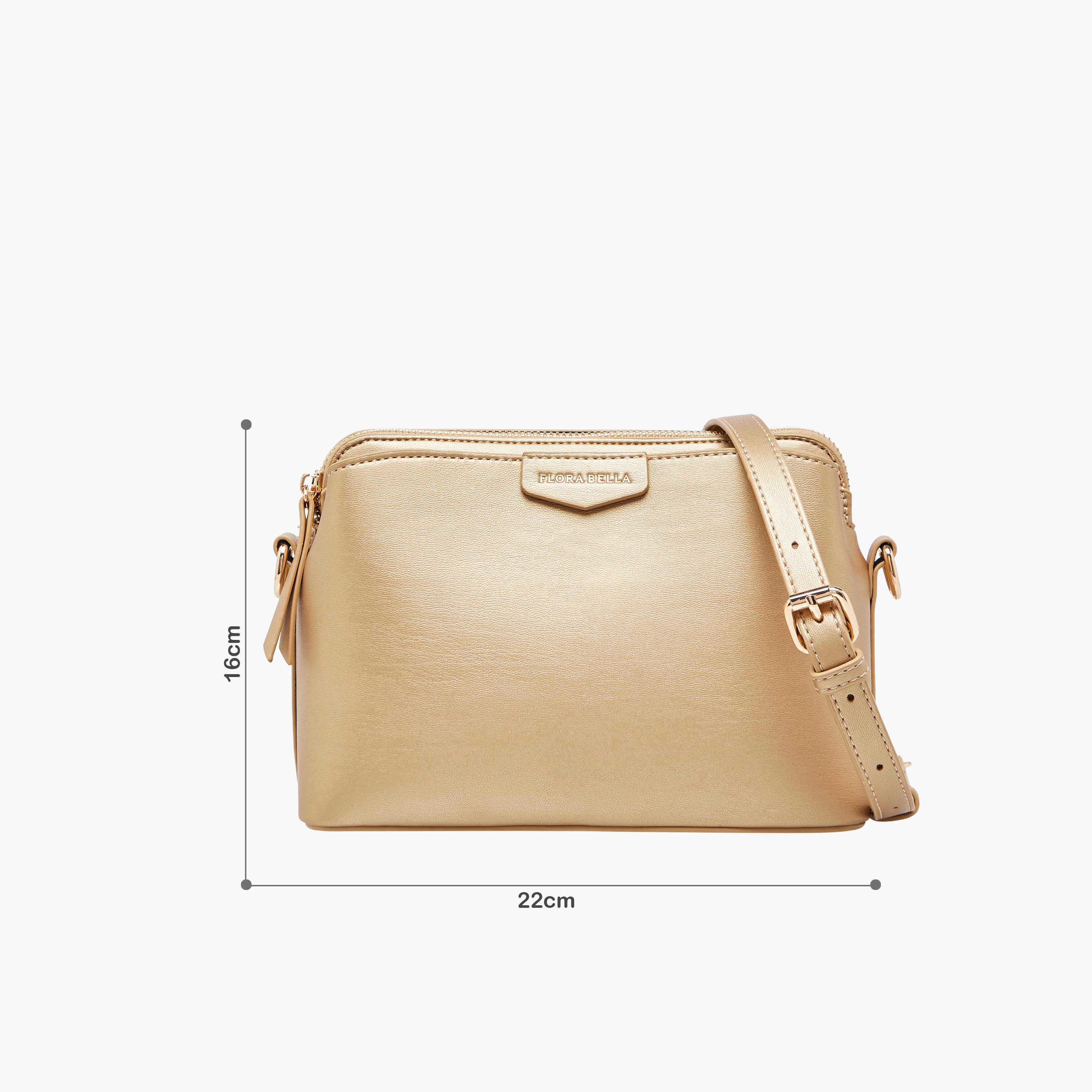 شنطة كروسبودي سادة بحزام قابل للفصل من فلورا بيلا-women-bagsandwallets-handbags-image-2