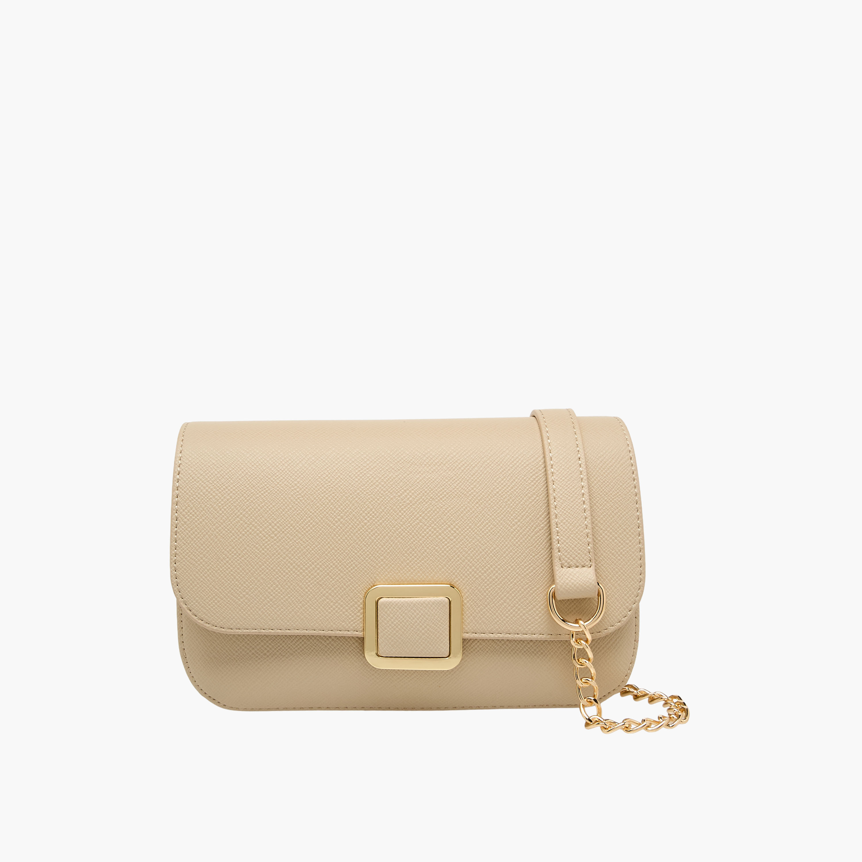 شنطة كروسبودي بارزة الملمس بحزام سلسلة قابل للفصل من فلورا بيلا-women-bagsandwallets-handbags-image-1
