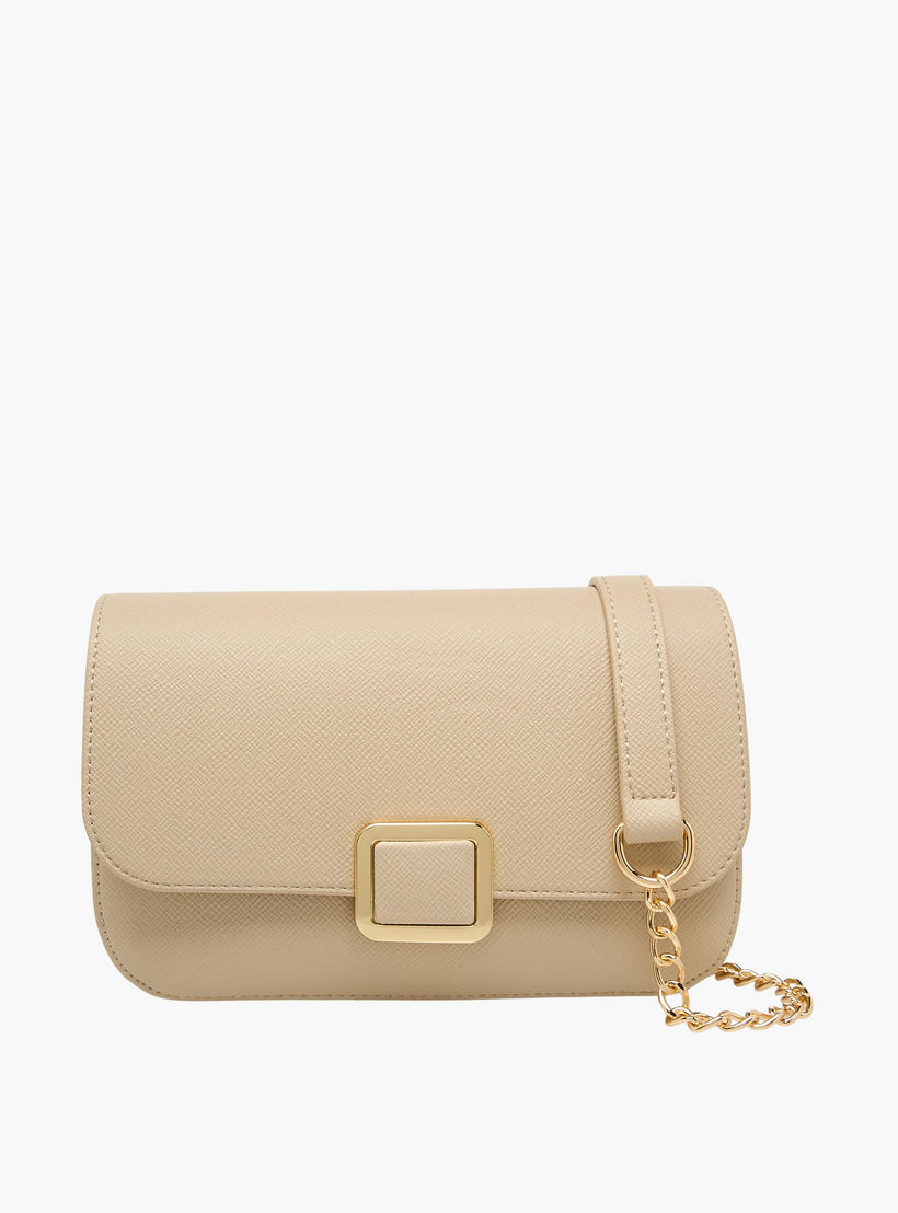 شنطة كروسبودي بارزة الملمس بحزام سلسلة قابل للفصل من فلورا بيلا-women-bagsandwallets-handbags-image-1