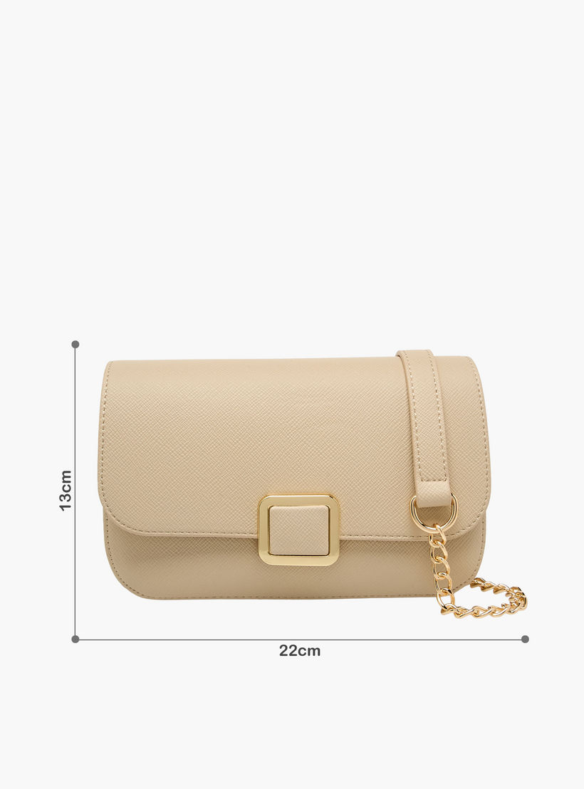 شنطة كروسبودي بارزة الملمس بحزام سلسلة قابل للفصل من فلورا بيلا-women-bagsandwallets-handbags-image-2