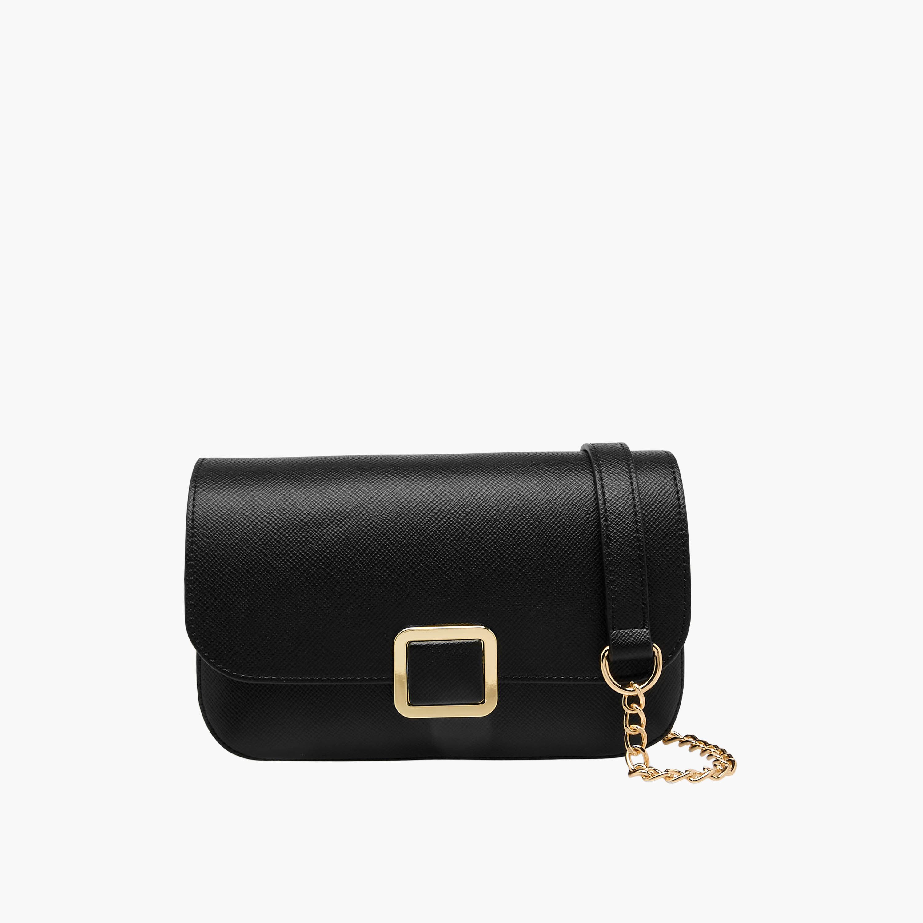 شنطة كروسبودي بارزة الملمس بحزام سلسلة قابل للفصل من فلورا بيلا-women-bagsandwallets-handbags-image-1