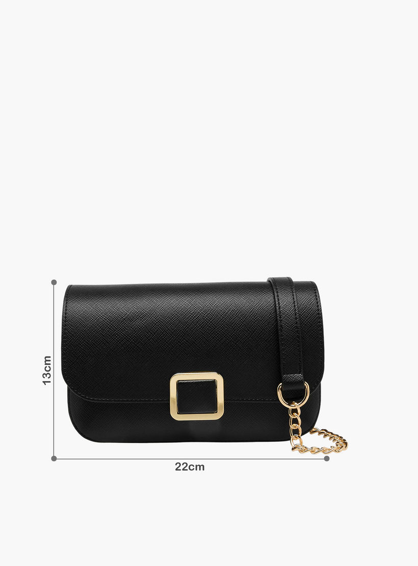 شنطة كروسبودي بارزة الملمس بحزام سلسلة قابل للفصل من فلورا بيلا-women-bagsandwallets-handbags-image-2