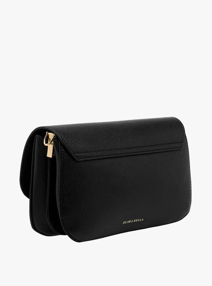 شنطة كروسبودي بارزة الملمس بحزام سلسلة قابل للفصل من فلورا بيلا-women-bagsandwallets-handbags-image-5
