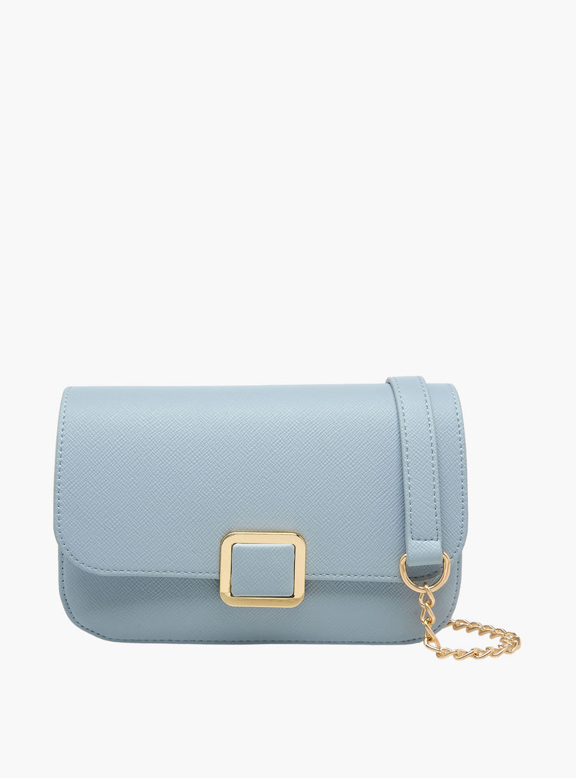 Flora Bella Textured Crossbody Bag with Detachable Chain Strap-women-bagsandwallets-handbags-image-1