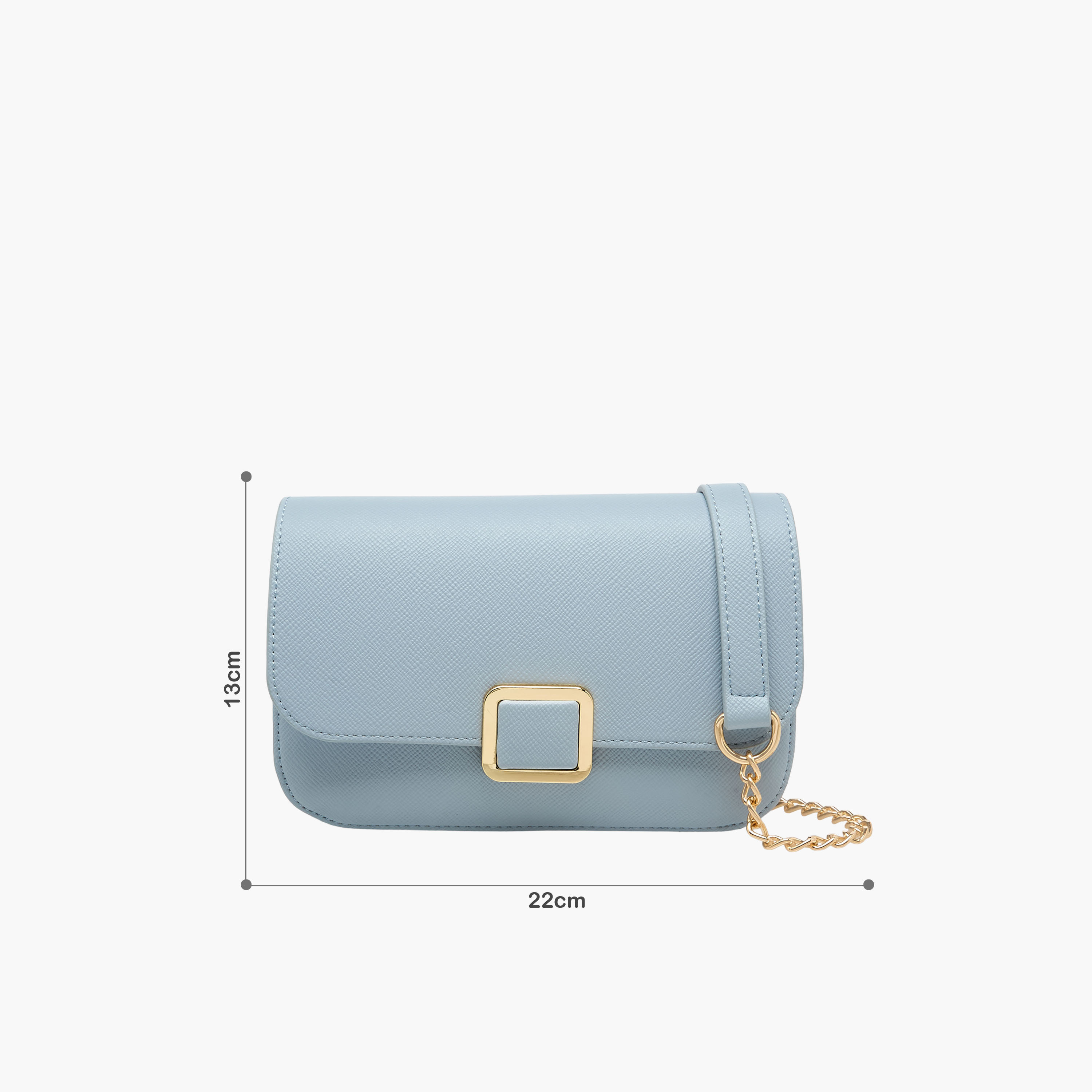 Flora Bella Textured Crossbody Bag with Detachable Chain Strap-women-bagsandwallets-handbags-image-2